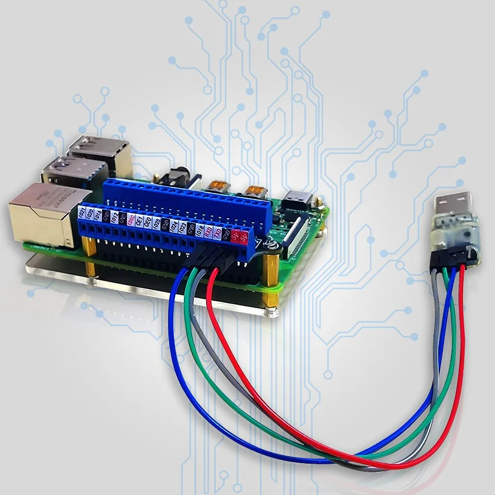 Raspberry Pi Micro GPIO Terminal Block Breakout Board Module, GPIO Expansion Board for Raspberry Pi 4B/3B+/3B/2B