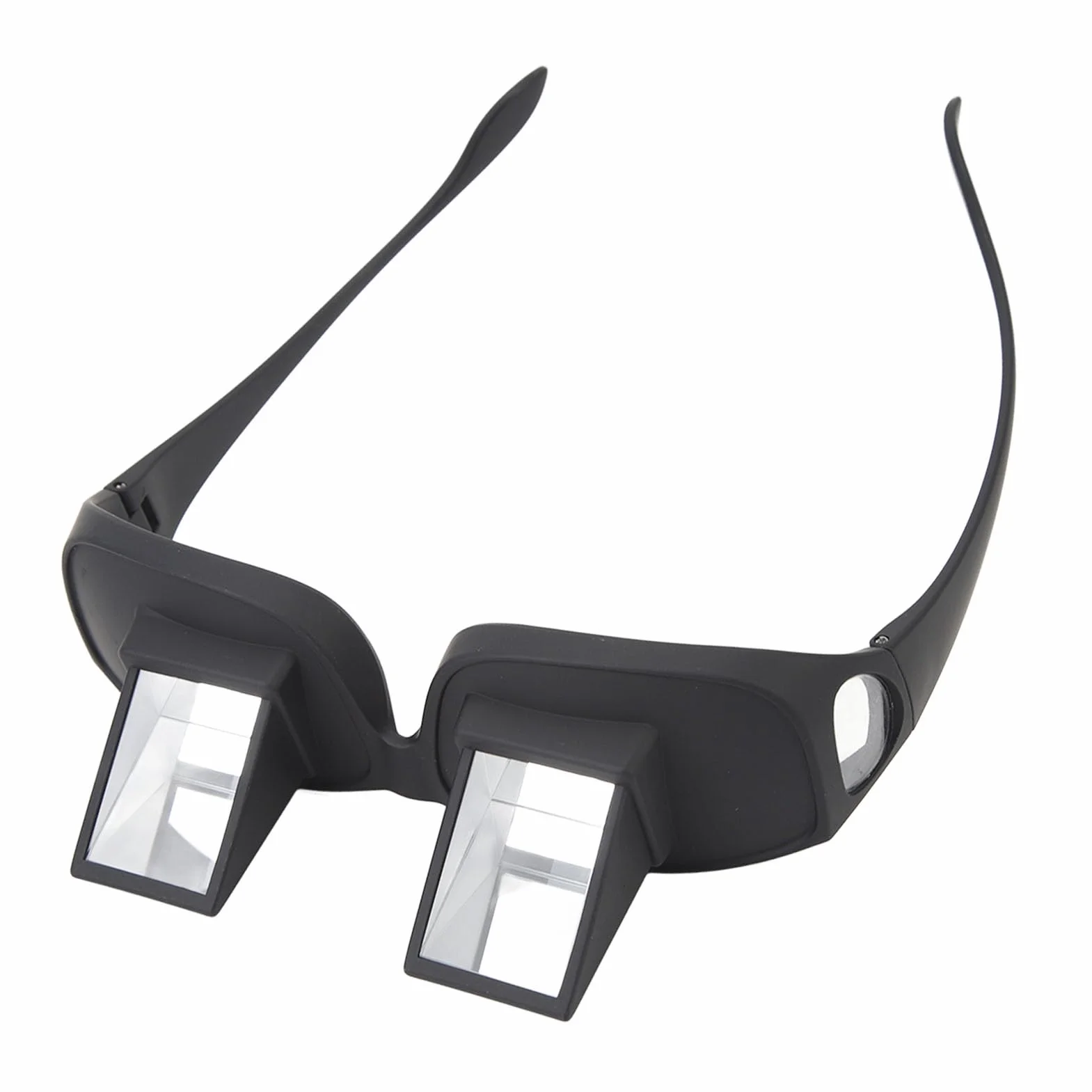 Okulary z Pryzmatem HD 90 Stopni Poziome Leżące Czarne