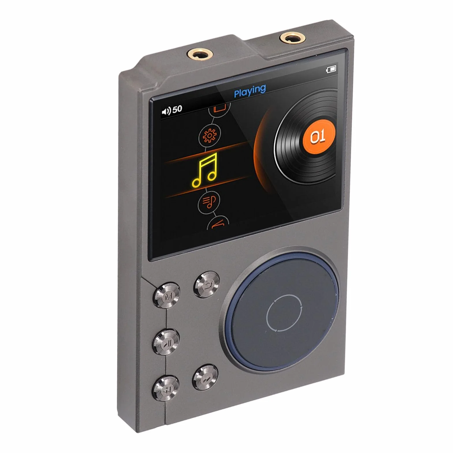 Ausla Odtwarzacz HiFi MP3, Cyfrowy Odtwarzacz Audio ze Stopu Cynku, 16 GB z możliwością Rozszerzenia do 256 GB, Ekran HD 2,4 Cala, Bluetooth 5.3, Wyjście Liniowe, do Słuchania w Samochodzie w Podróży
