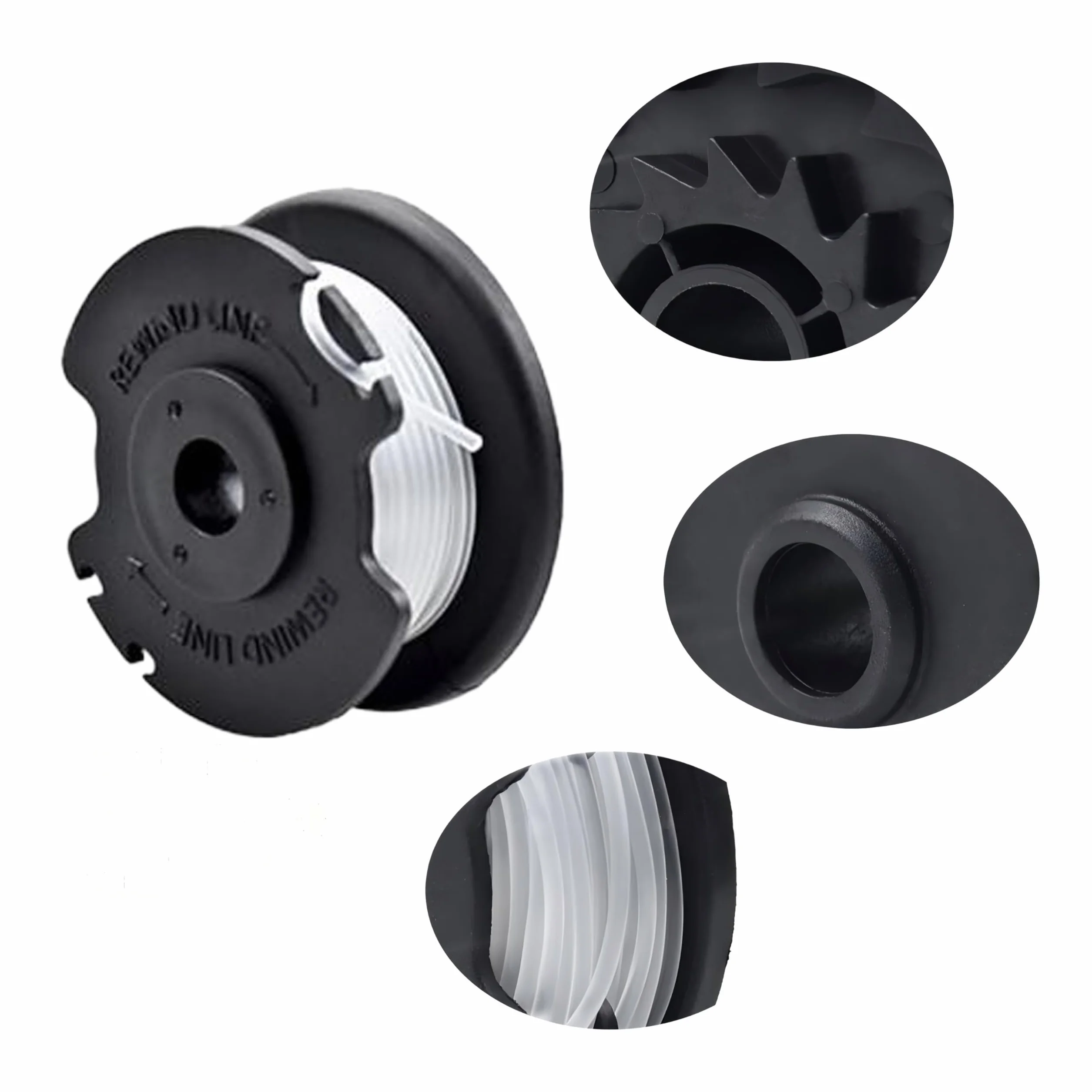 4 sztuki szpula żyłki GE-CT 18/28 Li do podkaszarki Ø 1,65 mm x 4 m pasuje do podkaszarki GE-CT 18/28 Li TC