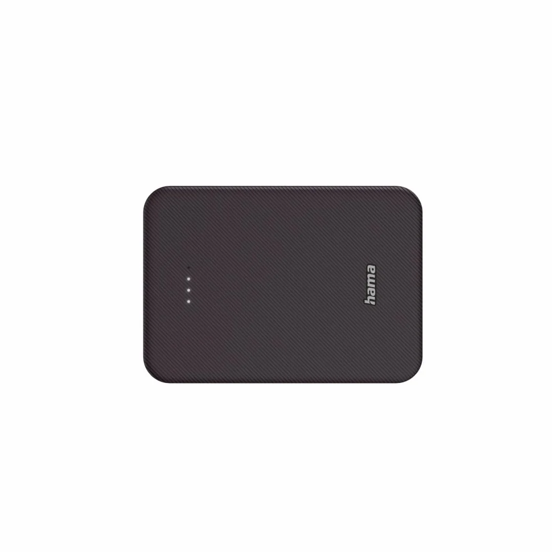 Hama Power Pack do ładowania telefonu 10000 mAh (powerbank, szybkie ładowanie, USB A, USB C, pojemny, lekki, mały, ładowarka) fioletowy bordowy