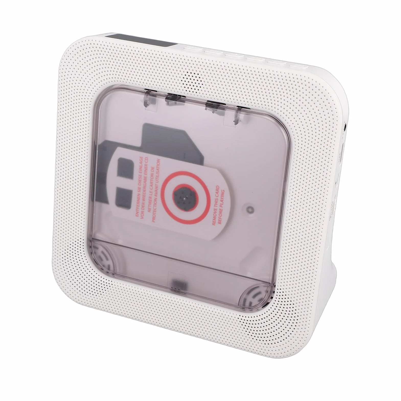 Przenośny Odtwarzacz CD z Bluetooth 5.3, Stacjonarny Odtwarzacz Muzyczny CD do Użytku Domowego, Obsługuje CDR MP3 WMA, z Pilotem, Wyświetlaczem LED, Radiem FM