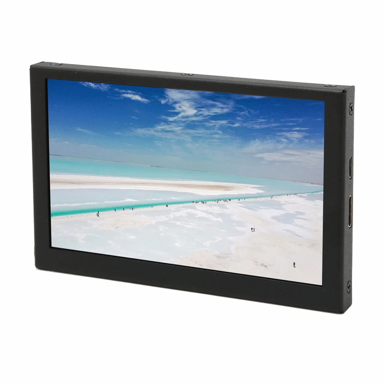 Cryfokt 5 -calowy Minijany Monitor z Ekranem Dotykowym, T 5 -punktowy Ekran Dotykowy 800 × 480 HD LCD Wyświetlacz Kompatybilny z RPI, Retro PI, W Indows 7 8 10, PC, 170 Stopni Kąty