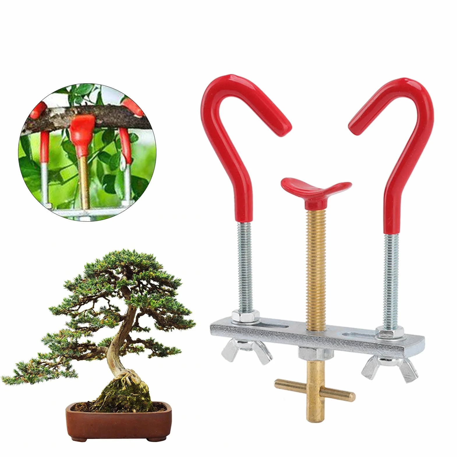 Acouto Giętarka do Gałęzi, Modulator Pnia Drzewa ze Stali Wysokowęglowej do Ogrodnictwa Bonsai, Regulacja Kierunków i Kształtów Gałęzi, Idealne Narzędzie dla Entuzjastów Roślin
