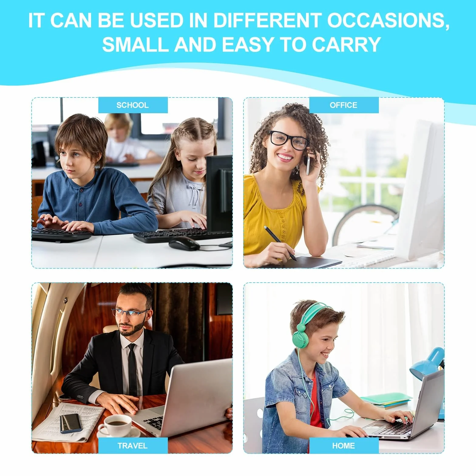Czarna przewodowa mysz komputerowa USB - 1000 DPI 3 przyciski przewodowa z domowym biurem bezgłośna prosta do laptopa komputera stacjonarnego (YX-Mouse60)