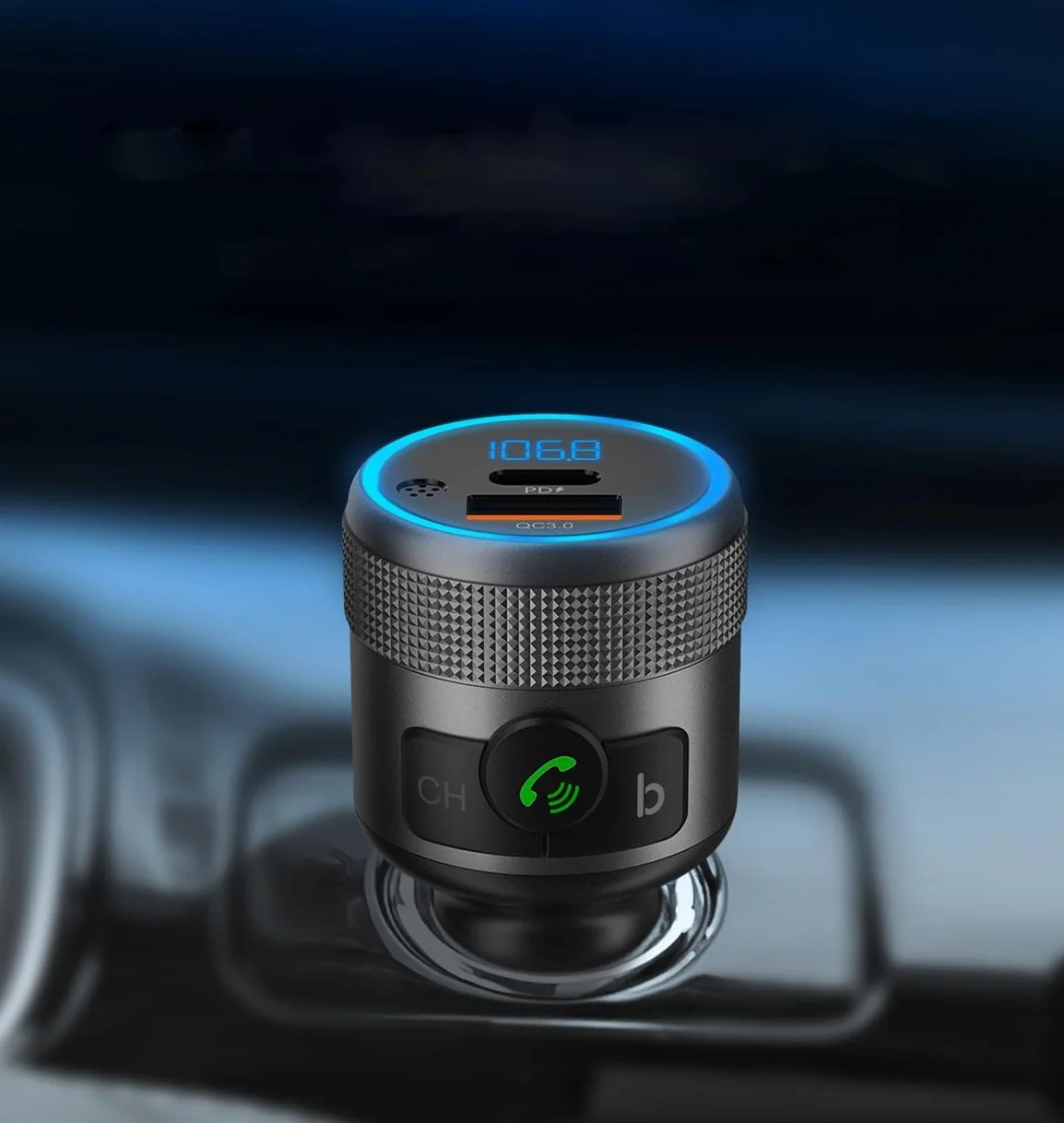 BLOW Transmiter FM bluetooth QC 3.0 + PD 3.0 BASS