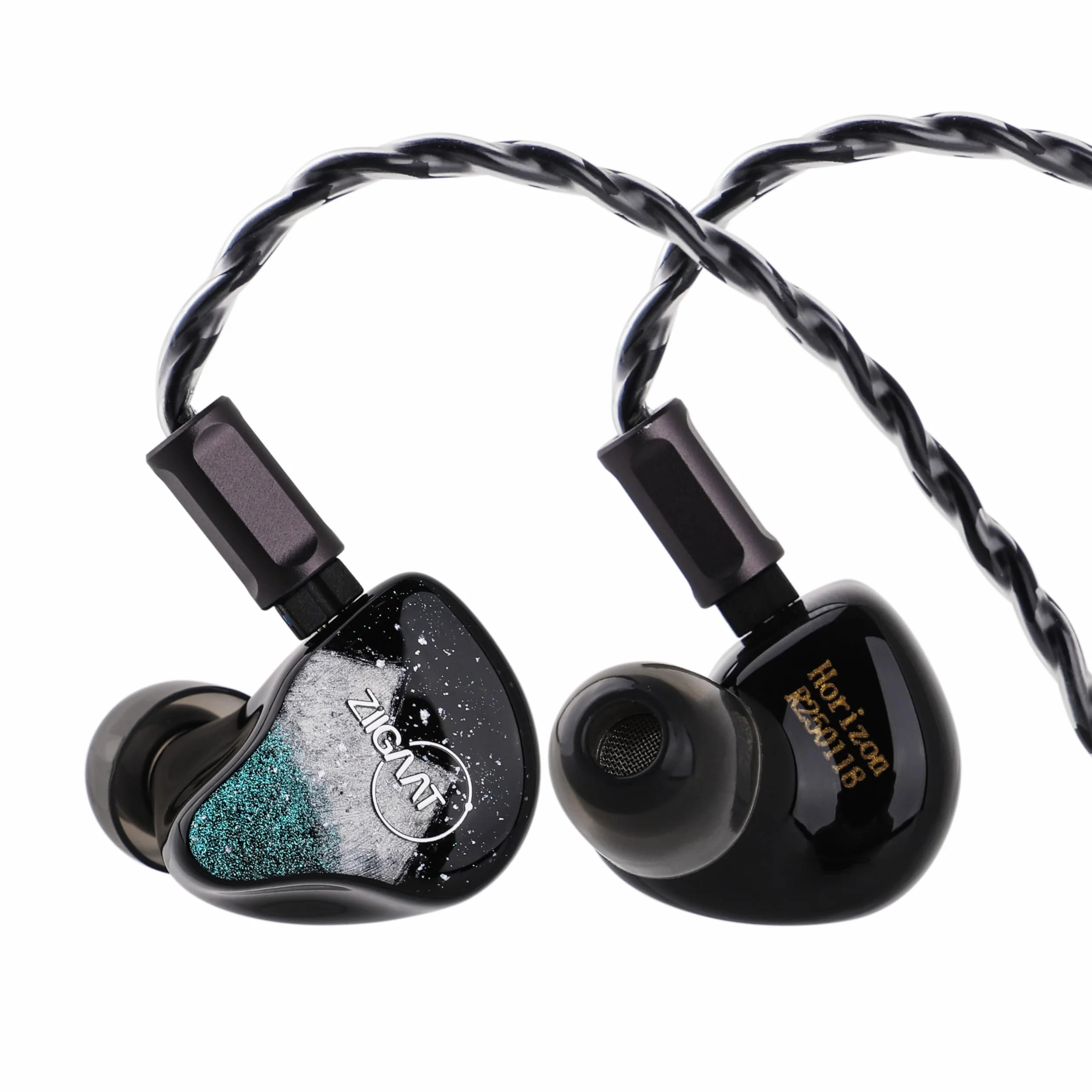Linsoul ZiiGaat Horizon monitor dokanałowy, 1DD+2BA+2 Planar przewodowe słuchawki douszne HiFi, słuchawki IEM klasy studyjnej, naturalne, zrównoważone strojenie z maślanie gładkim przedłużeniem