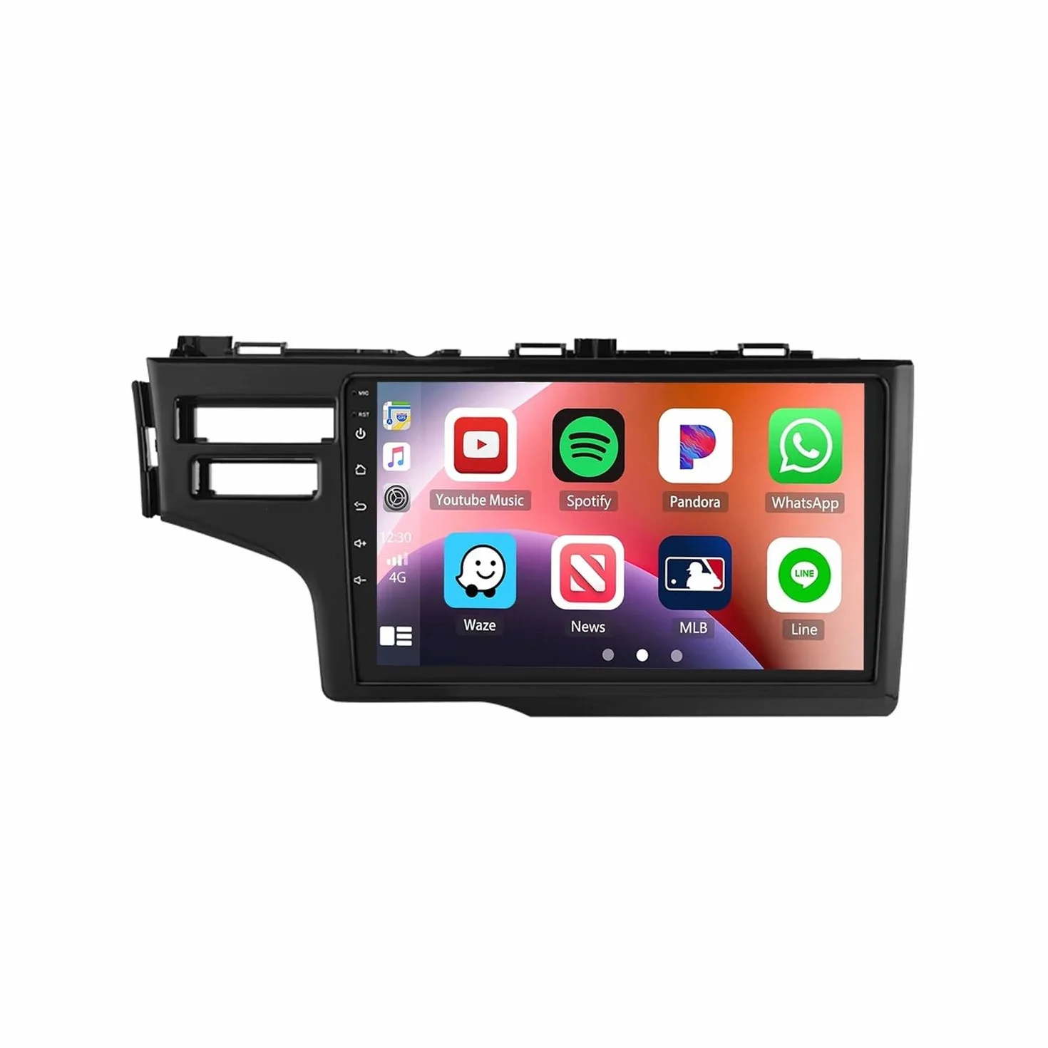 Odtwarzacz Multimedialny 2-Din dla Honda Jazz 3 2015-2020 Bezprzewodowe Carplay I Android Auto, Pojemnościowy Ekran Dotykowy, Nawigacja Gps Radio Fm Z, 4 Rdzeń 2G+32G