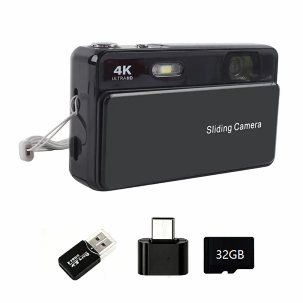 Kamera do vlogowania M15 4K slajdów aparat cyfrowy 2,8 IPS ekran autofokus 16-krotny zoom kamera wideo 32 GB