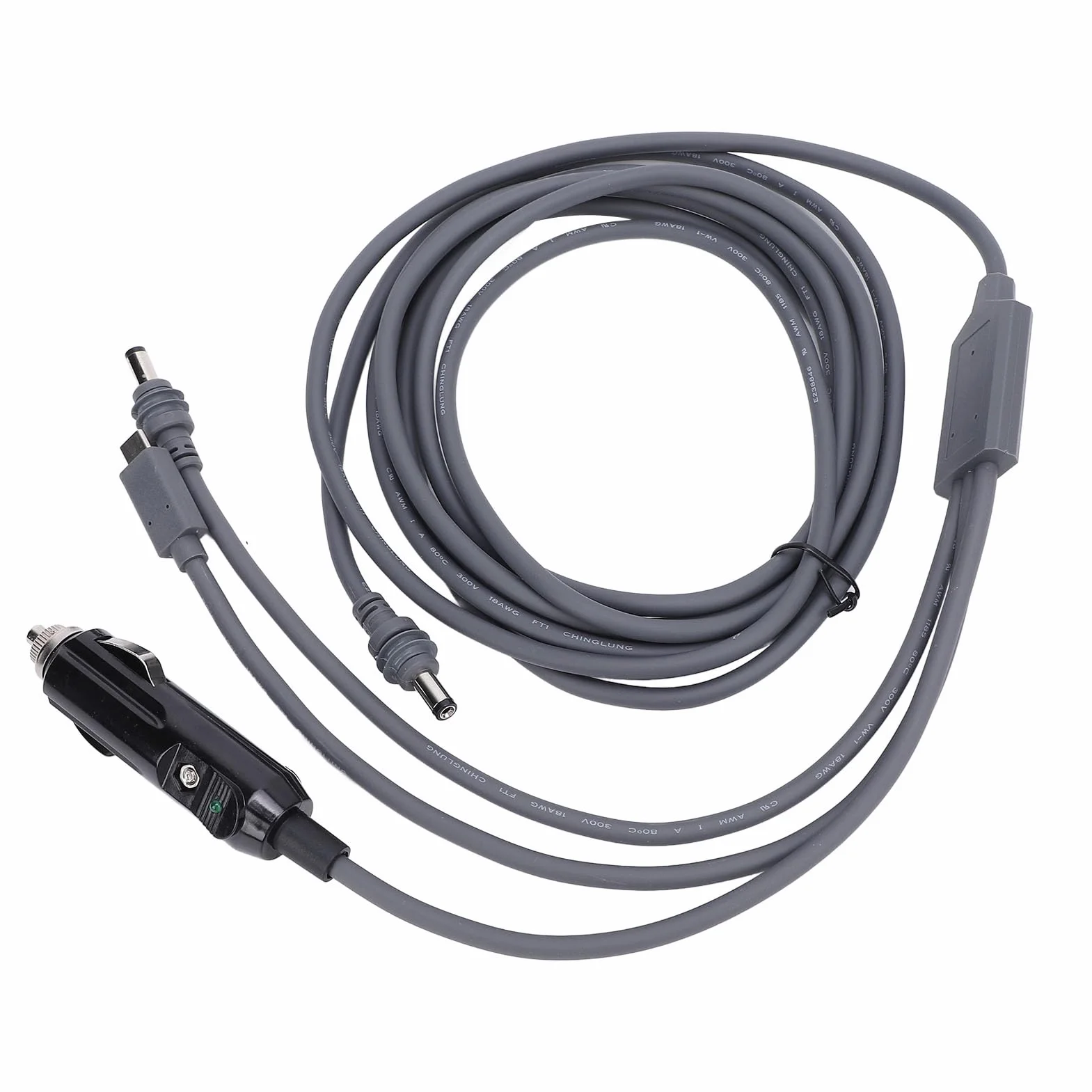 Kabel zasilający satelitarny DC Typ C do DC Przewód wodoodporny Wysoka wydajność Plug and Play Kabel przedłużający z PVC do urządzeń elektronicznych w pomieszczeniach (Plplaavoorsoz8-12)