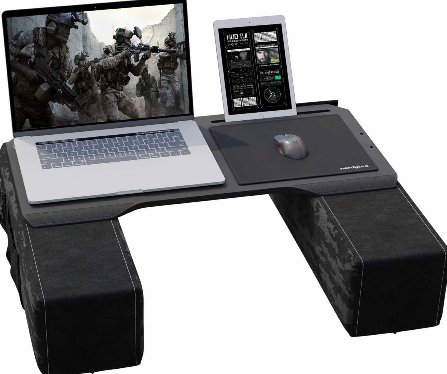 Couchmaster® CYBOT (ergonomiczne biurko do notebooków lub bezprzewodowej peryferii, w zestawie poduszka, nadaje się na kanapę/łóżko)