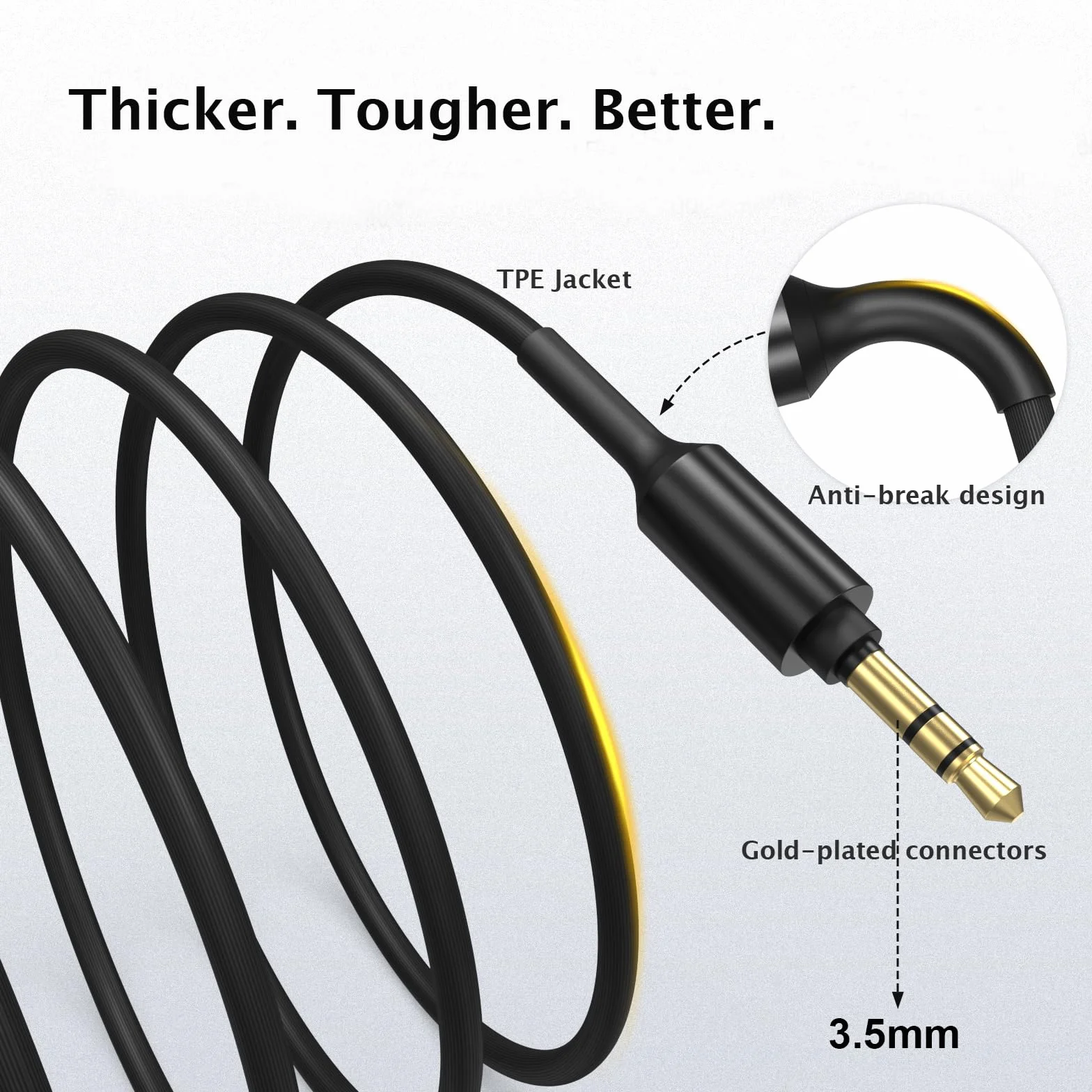 Zamienny kabel audio WH-1000X do słuchawek Aux kompatybilny z Sony MDR-XB950BT MDR-1000X WH-1000XM2 WH-1000xm3 WH-CH700N MDR-100ABN MDR-1A MDR-1ADAC MDR-XB950N1 słuchawki bezprzewodowe (czarne)