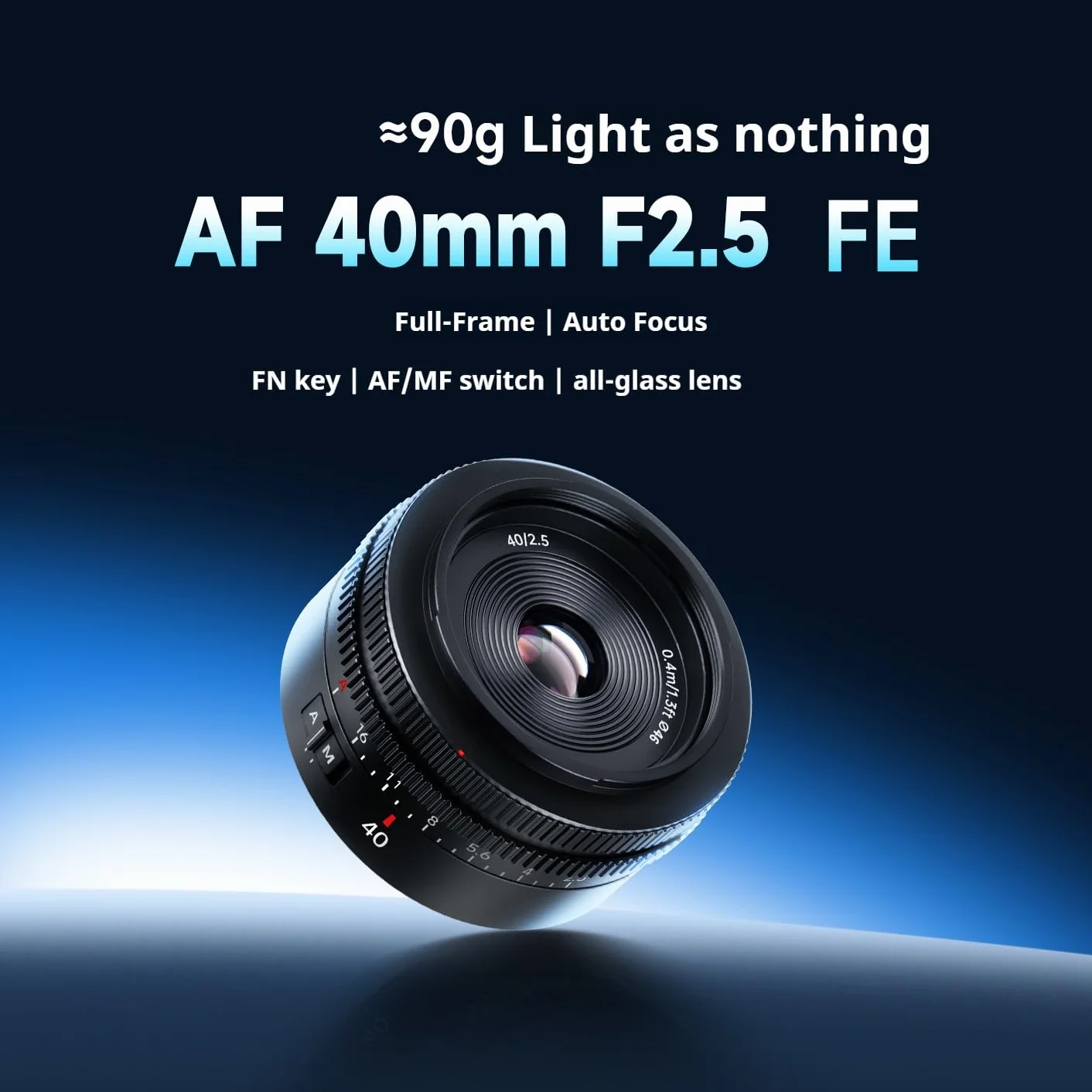 7artisans AF 40 mm F2.5 pełnoklatkowy obiektyw do montażu E – lekki obiektyw 40 mm do codziennego użytku z autofokusem i otwartą przysłoną F2.5 (E-Mount)