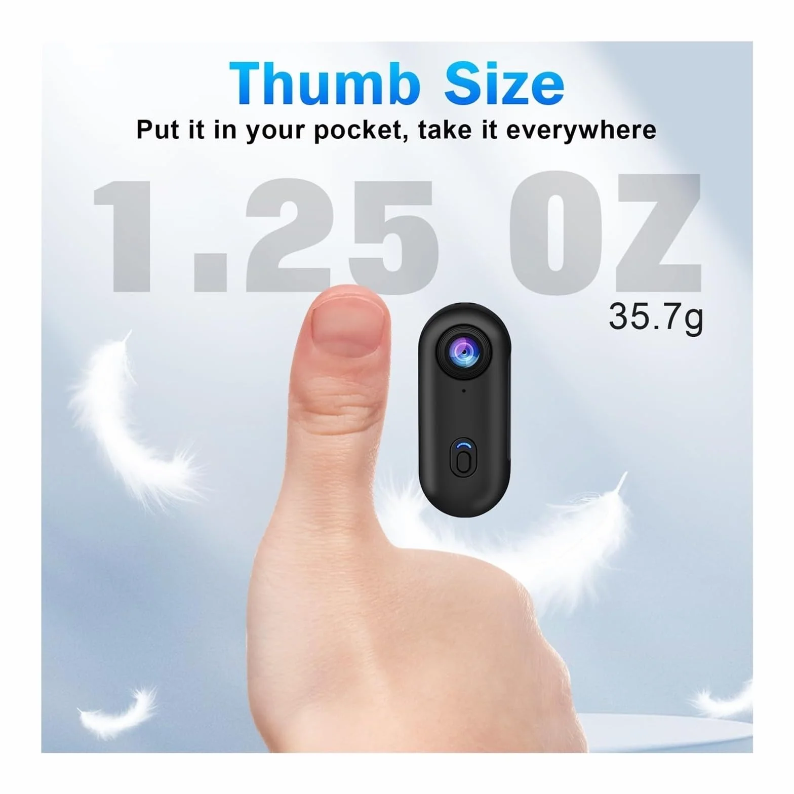 Kamera sportowa, Kamera sportowa 4K Outdoor Sports Action Wodoodporna Mini kamera Body Cam Rower Rejestrator wideo do jazdy na motocyklu Vlogging,do jazdy na rowerze, motocyklu(Add 64GB Card,1080P Wh