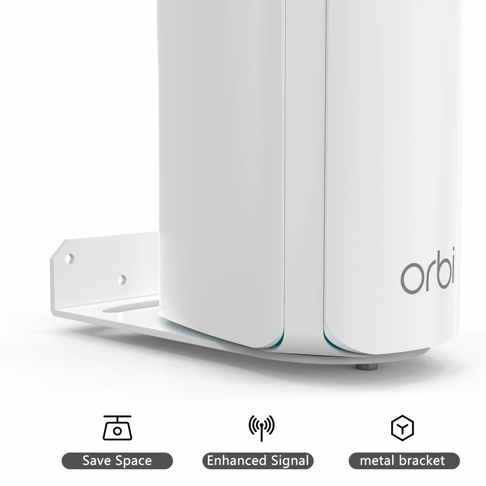 HOLACA Uchwyt ścienny kompatybilny z systemem sieciowym Orbi WiFi 7 Mesh (seria 770), metalowy uchwyt do RBE770/RBE772/RBE773, 1 PCS