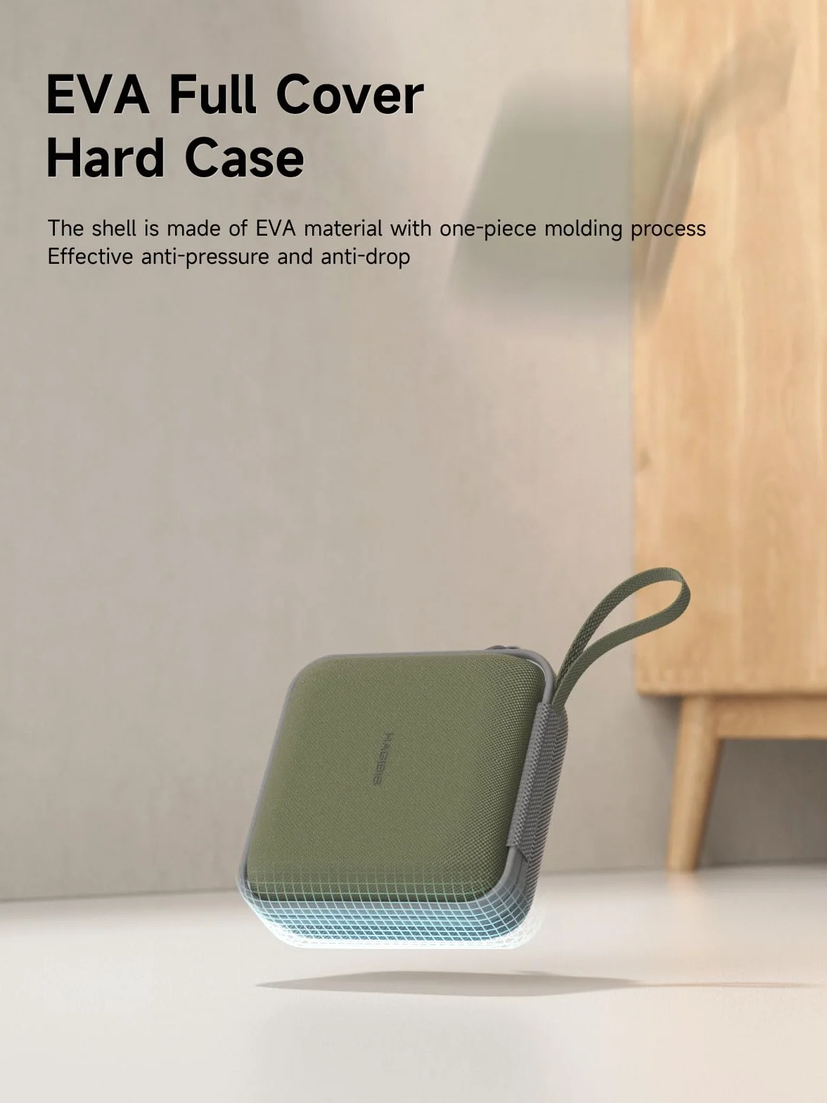 Hagibis Elektroniczny organizer etui podróżne organizer na kable torba przenośna wodoodporna torba do przenoszenia na kabel, ładowarkę, powerbank, kartę SD, mysz, dysk flash USB (DPB01 zielony)