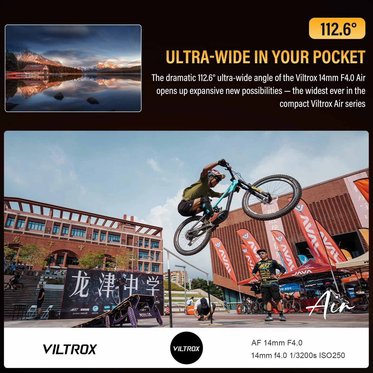 VILTROX 14 mm F4.0 Air FE Mount Obiektyw Fotograficzny Obiektyw do Sony E Mount Camera Lenses Szeroki Kąt Pełnozakresowy Obiektyw Autofokus dla Sony A7 A9 A1 FX3 A7RV ZVE1 A7CII A6600 A6500 ZV-E10II