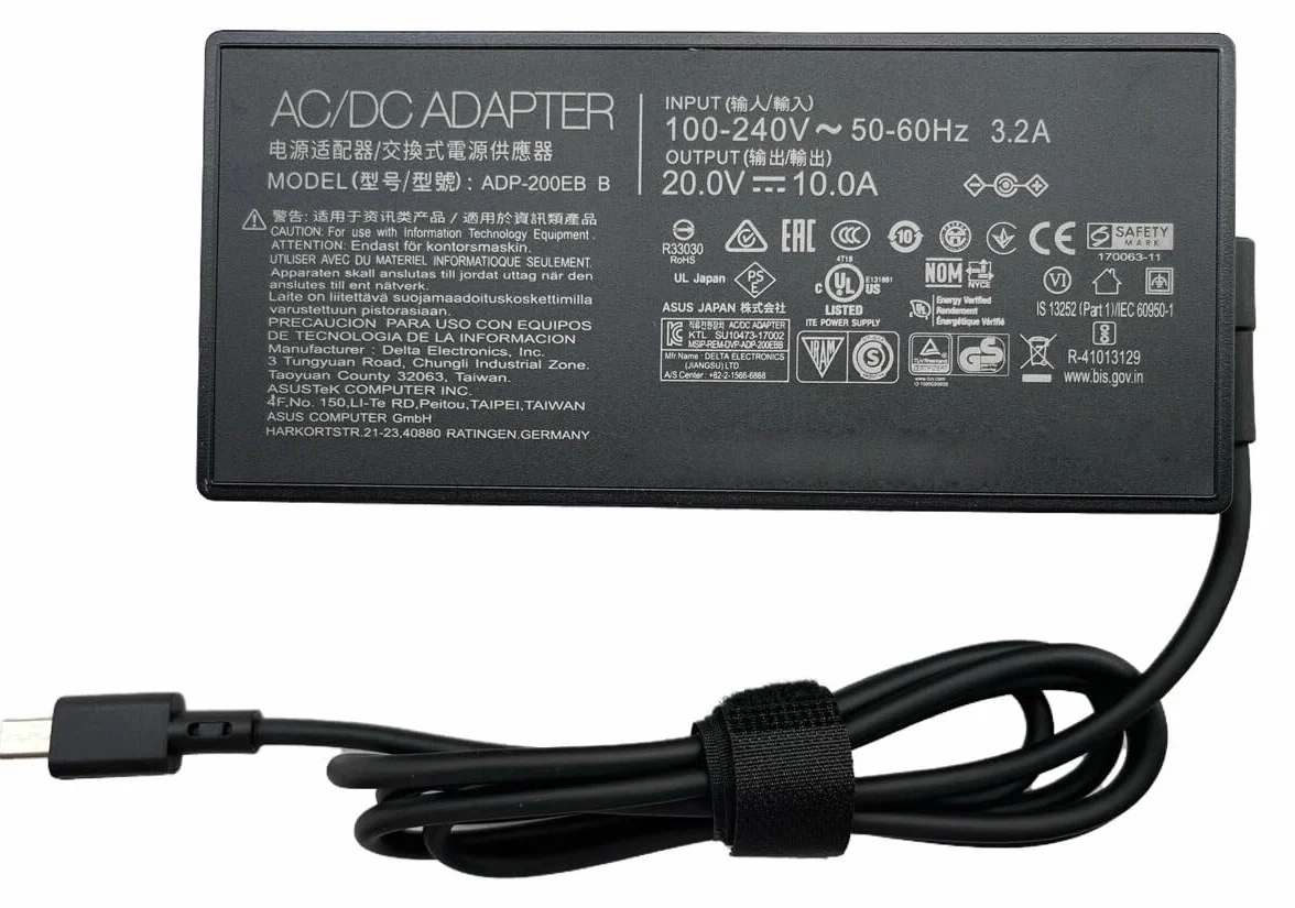 A20-200P1A zasilacz sieciowy ładowarka 200 W 20V Mini USB zasilacz sieciowy kompatybilny z ASUS Portable
