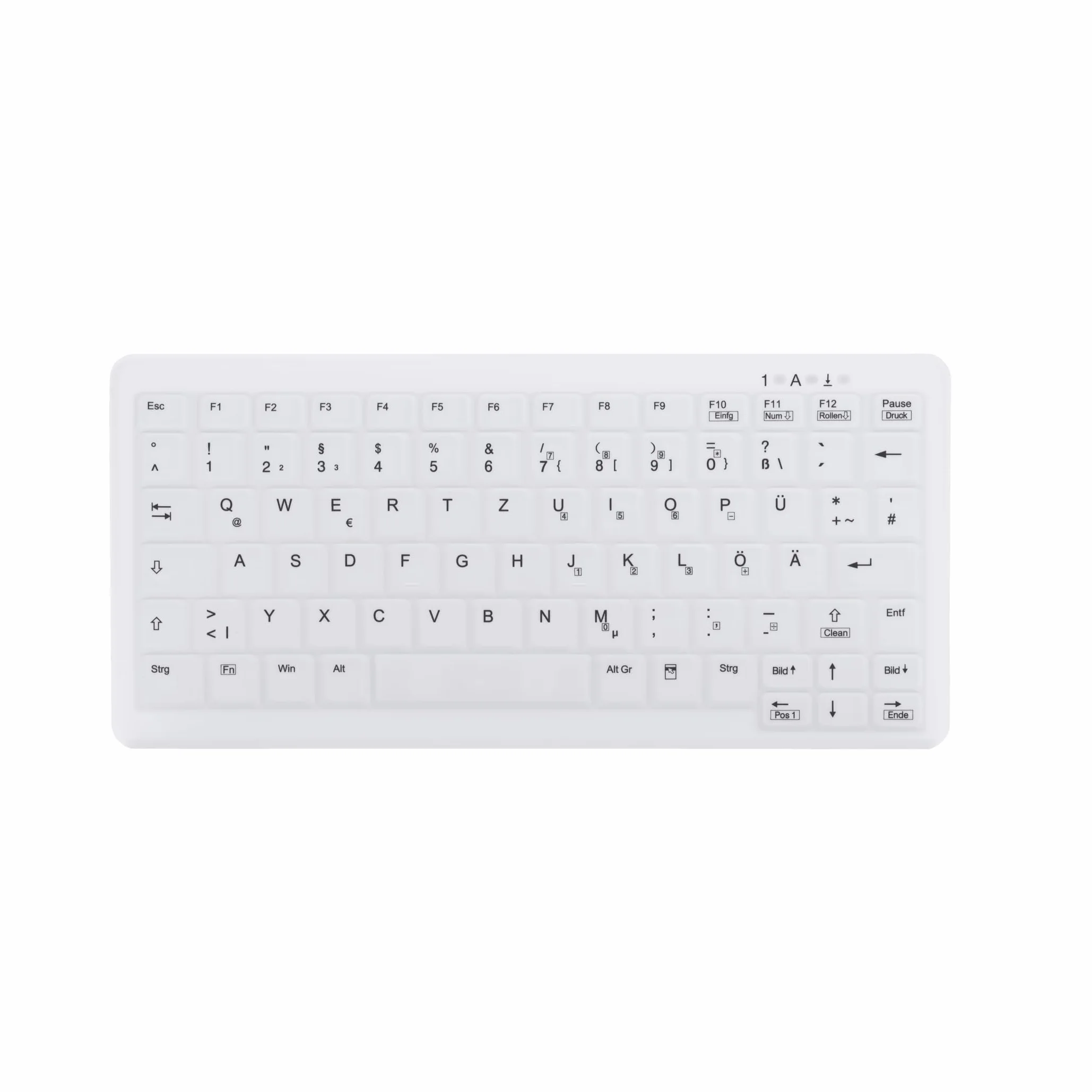Active Key AK-C4110F-U1-W/GE mała klawiatura higieniczna, USB biała