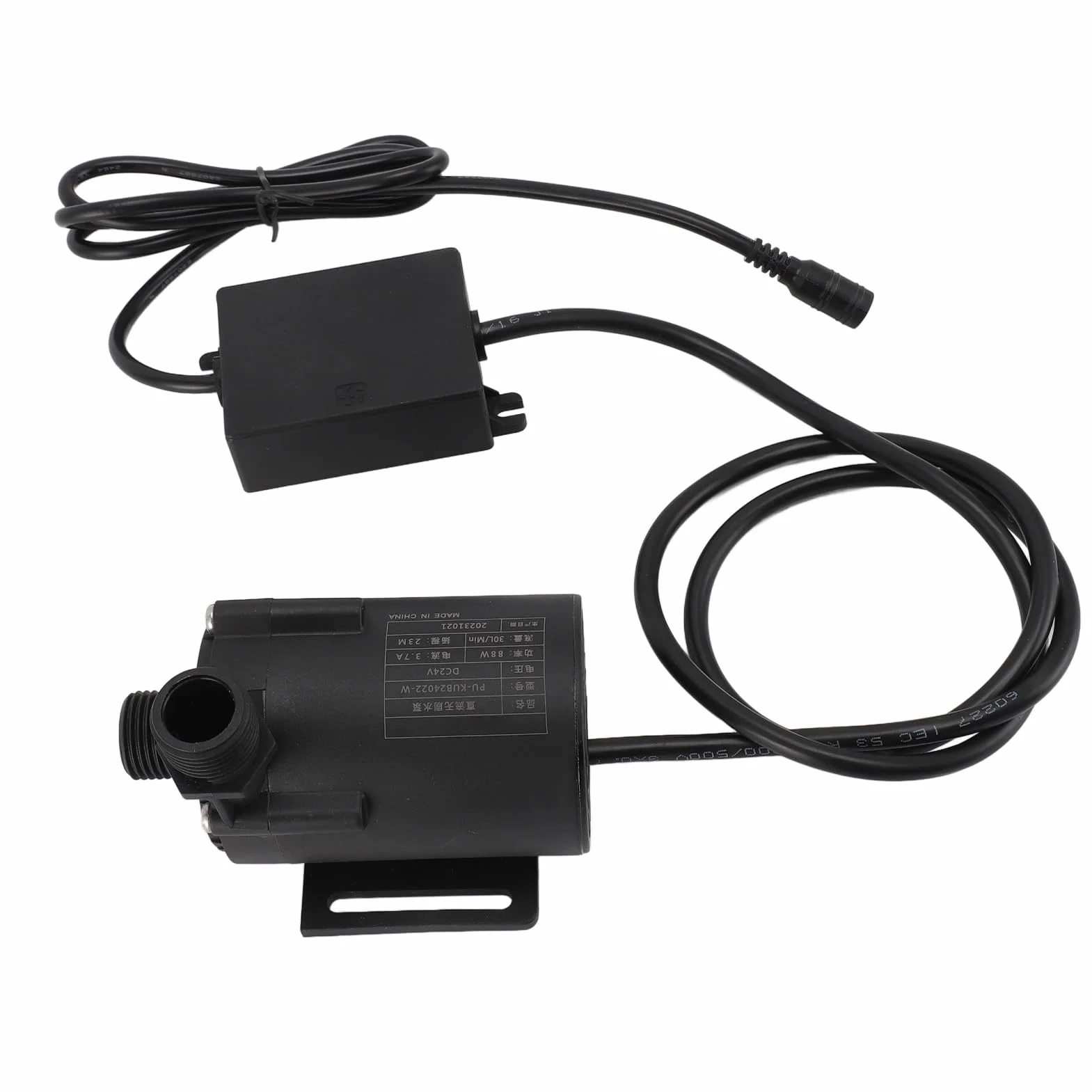 Domary Pompa do Chłodzenia wodą PC CPU Pompa do Chłodzenia wodą Komputer CPU Wodna DC 24 V 88 W 75,5 Ft Podnoszenie 30 L Min. 0-100°C Zewnętrzna Płyta