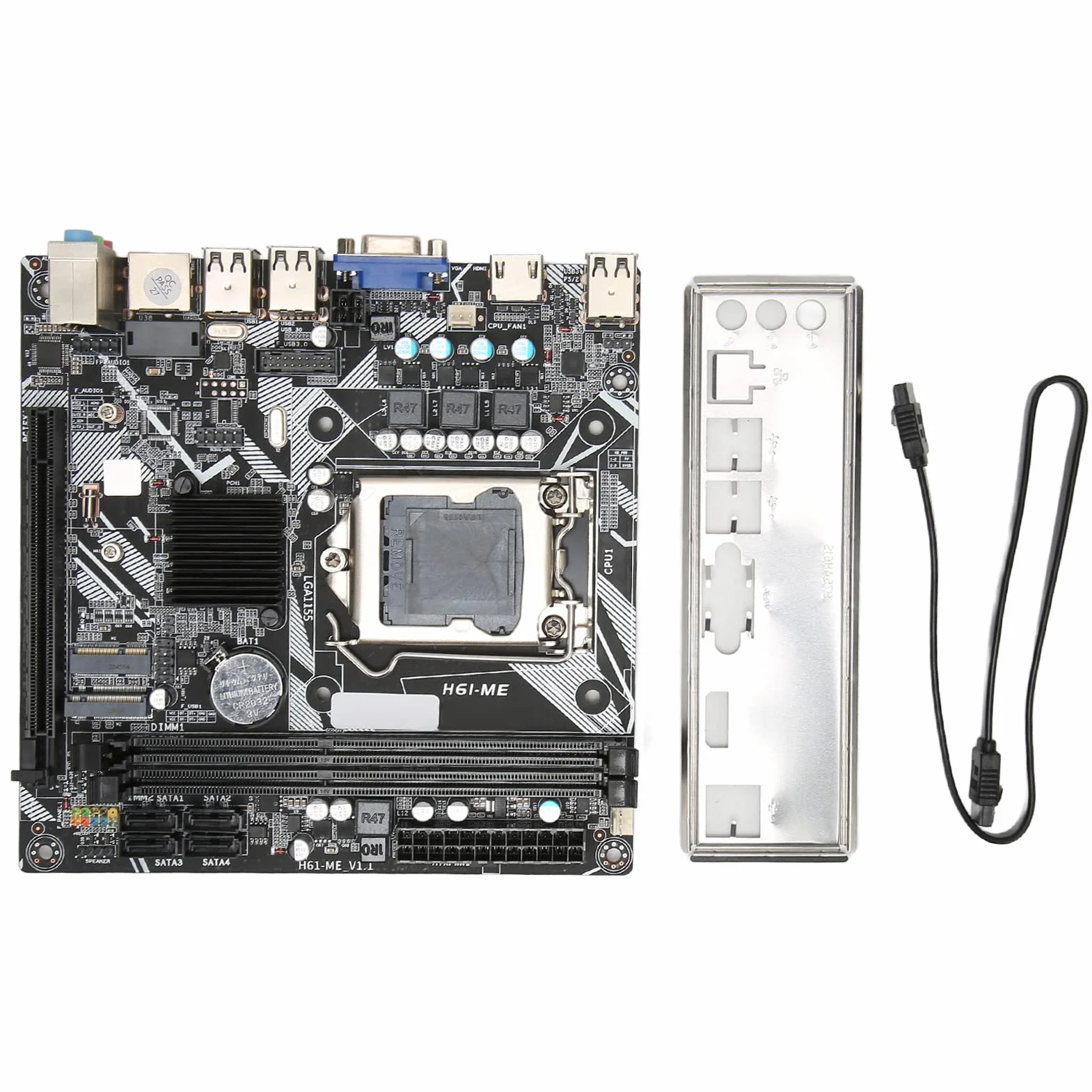 LGA 1155 Płyta Główna Mini ITX DDR3 do Komputera Stacjonarnego Płyta Główna Komputera NVME WiFi M.2 VGA Wyjście HD 10 USB 2.0 Mini ITX Kompletna Zamienna Płyta Główna