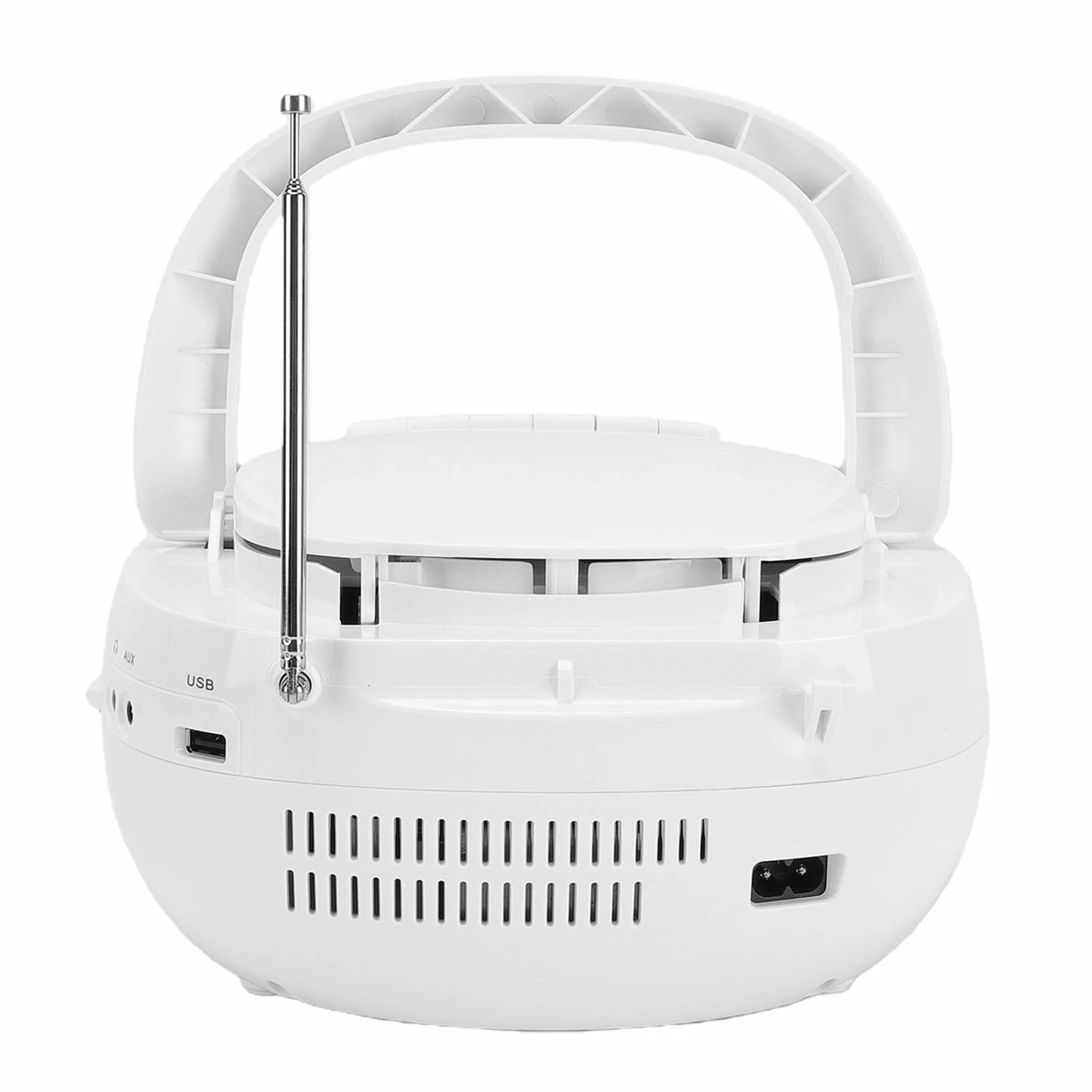 Przenośny Odtwarzacz CD Bluetooth, Magnetofon Combo z Radiem AM FM, USB, AUX, Pilotem do Użytku w Domu, Kuchni, Sypialni, na zewnątrz. (wtyczka UE)