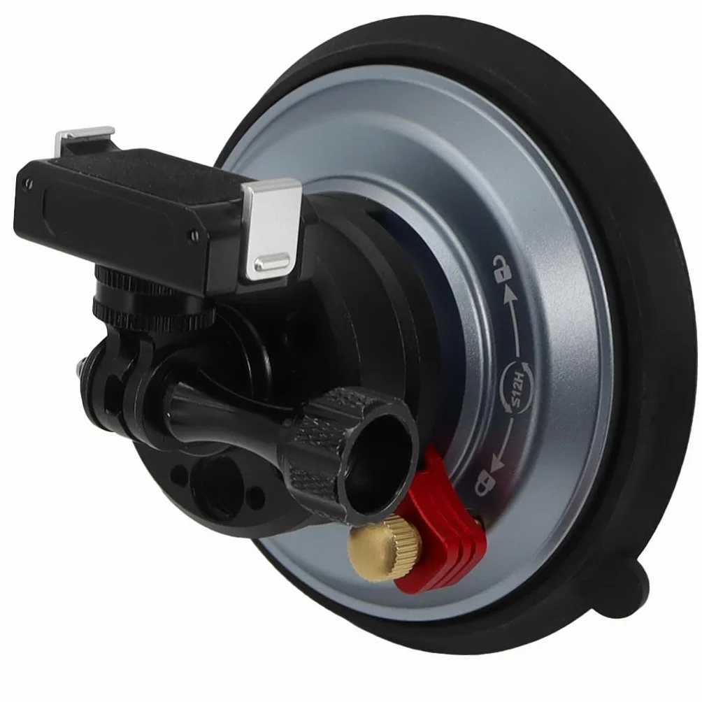 Wspornik kamery z przyssawką 10 cm z siłą ssącą 20 kg, magnetyczny, szybkie zwalnianie, mocny próżniowy uchwyt samochodowy z adapterem montażowym (typ 2)