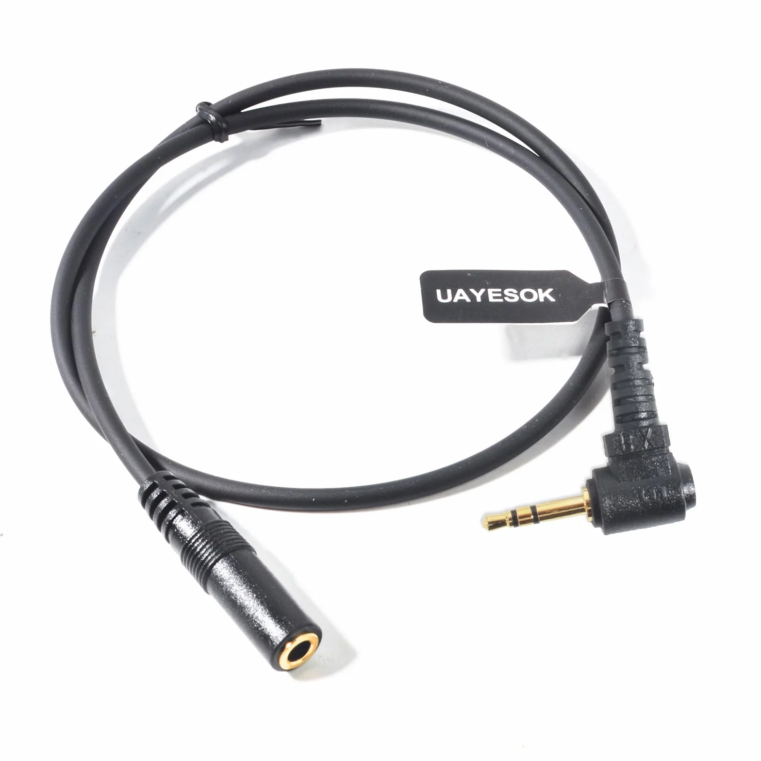 UAYESOK Adapter audio 1-pinowy 2,5 mm Jack do 3,5 mm żeński do Motorola Talkabout T80 T82 T92 H2o XT180 PMR446
