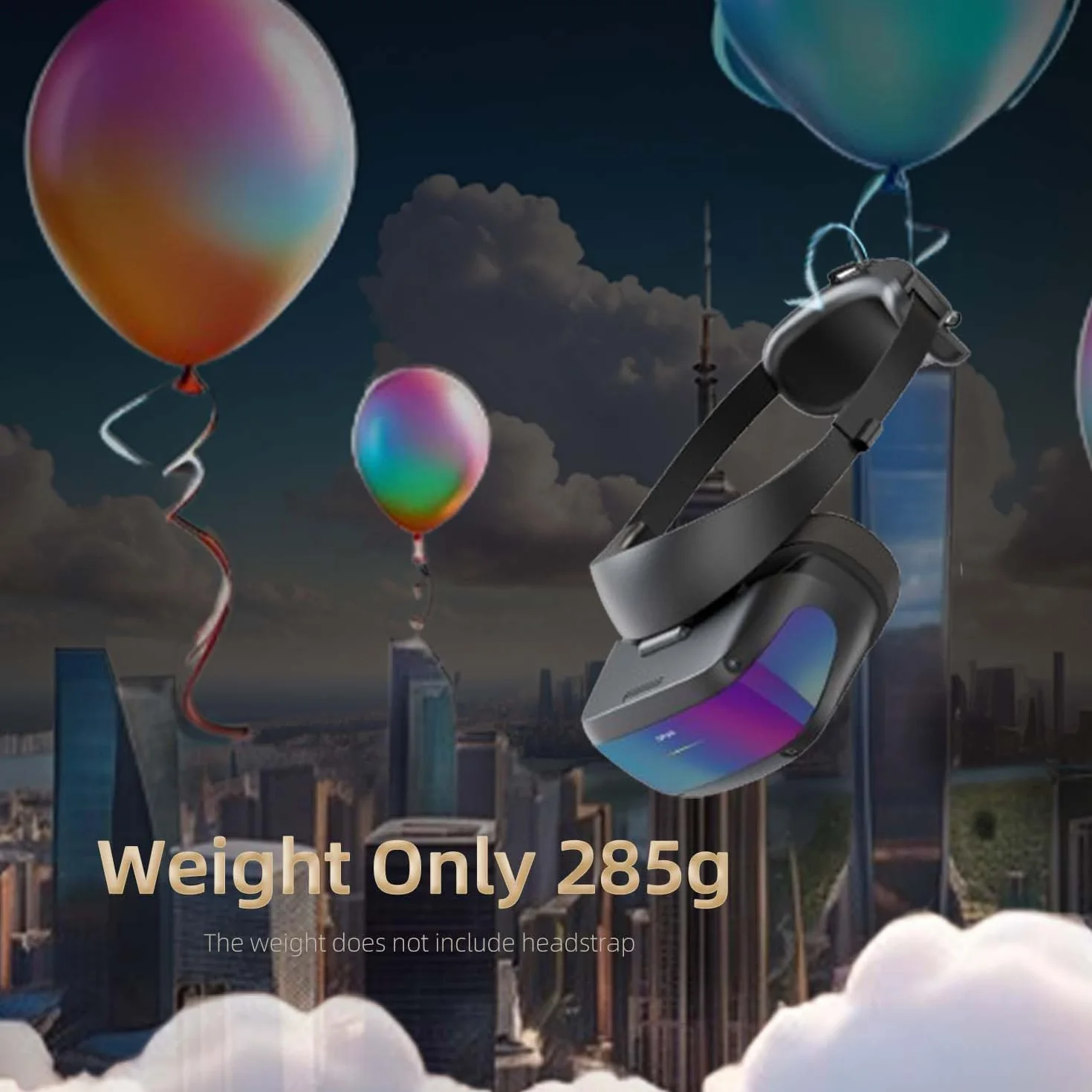 DPVR Zestaw słuchawkowy E4 VR – zestaw słuchawkowy PCVR Virtual Reality do gier komputerowych z kontrolerem, kompatybilny ze SteamVR