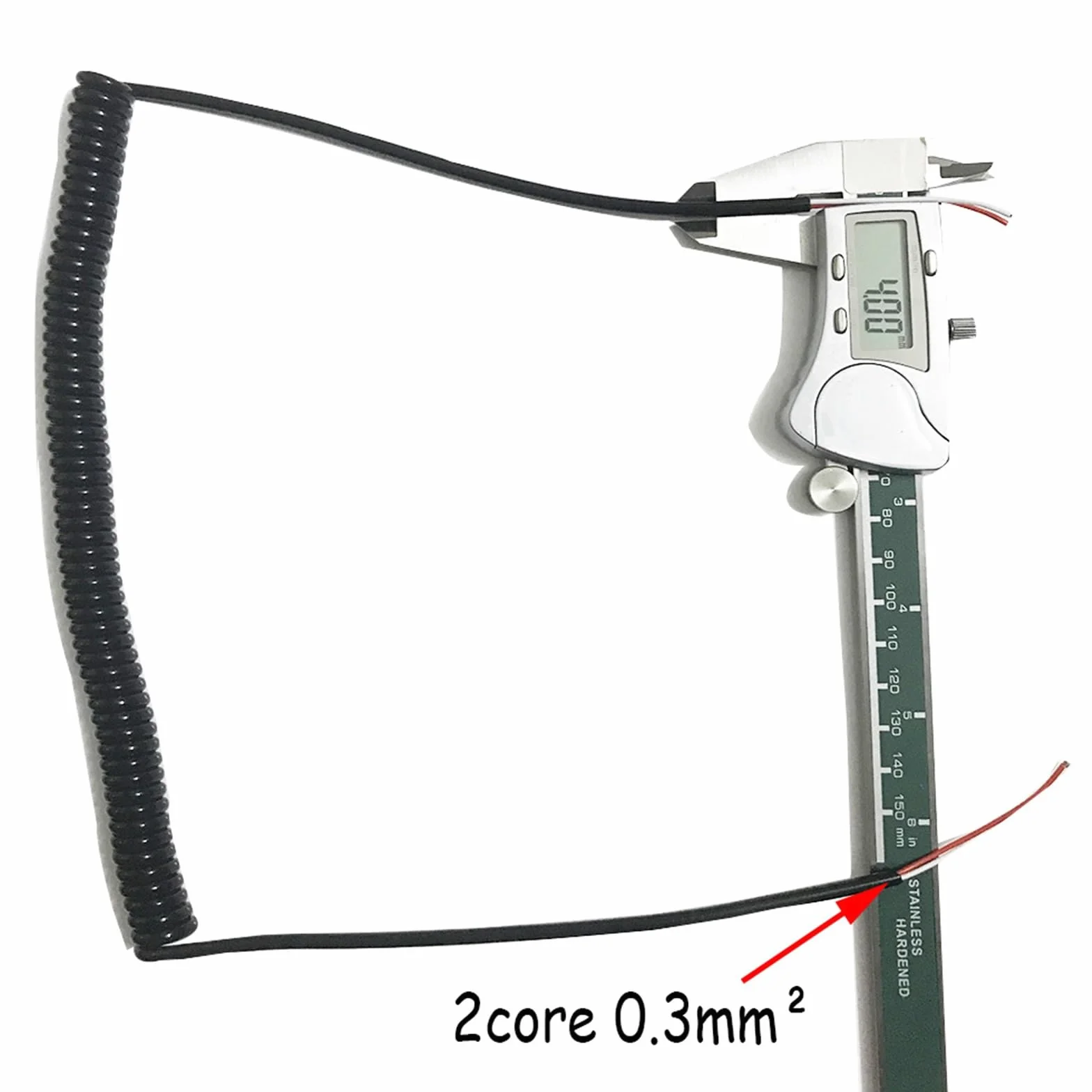 Zwinięty przedłużacz 0,2 mm 2 kwadratowy elektryczny wielordzeniowy drut miedziany 2p-10 rdzeniowy spiralny kabel teleskopowy(7core 0.2 Square)