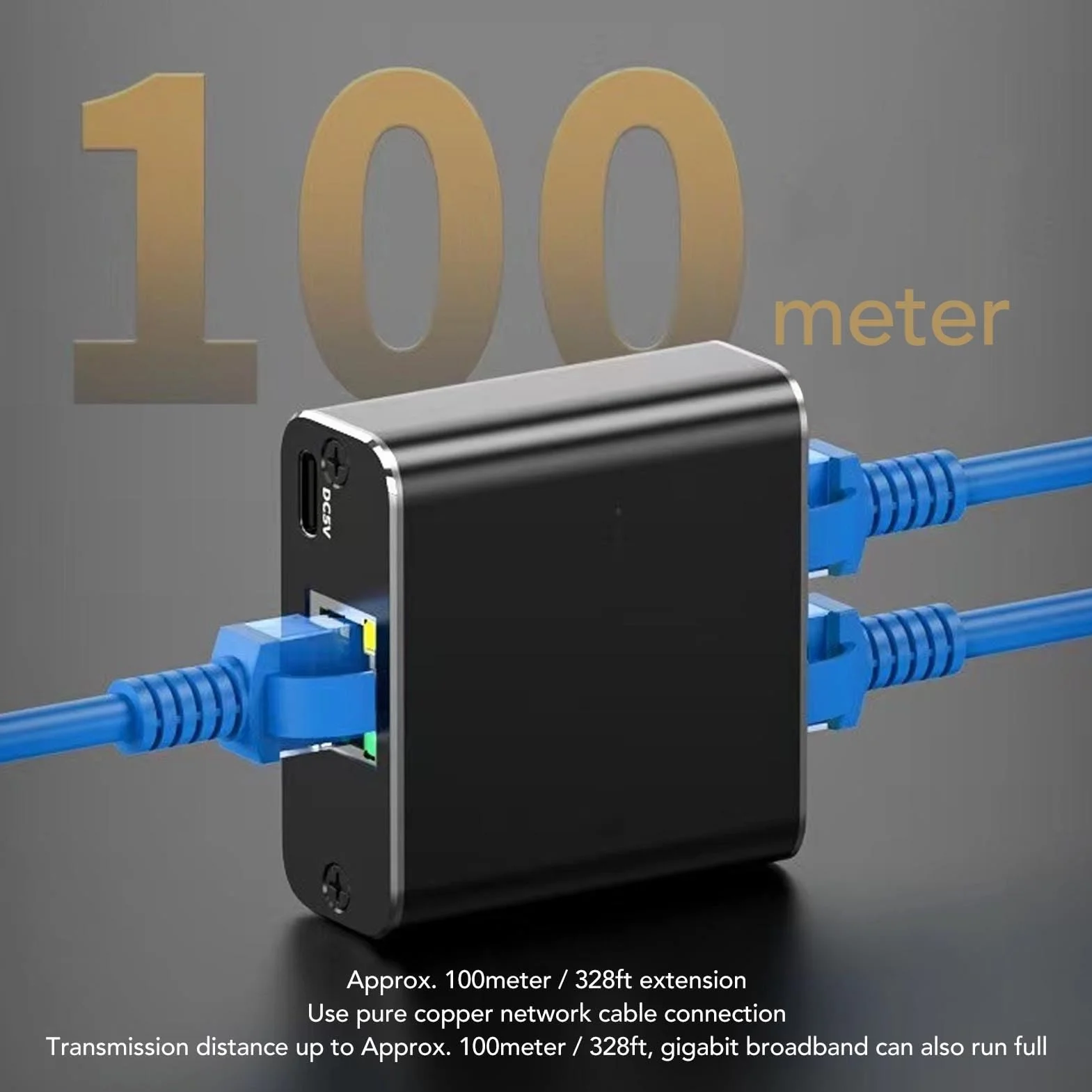 Rozdzielacz Sieciowy RJ45 Gigabit Ethernet 1000 Mb/s 1 do 2 Cat5 Cat6 Cat7