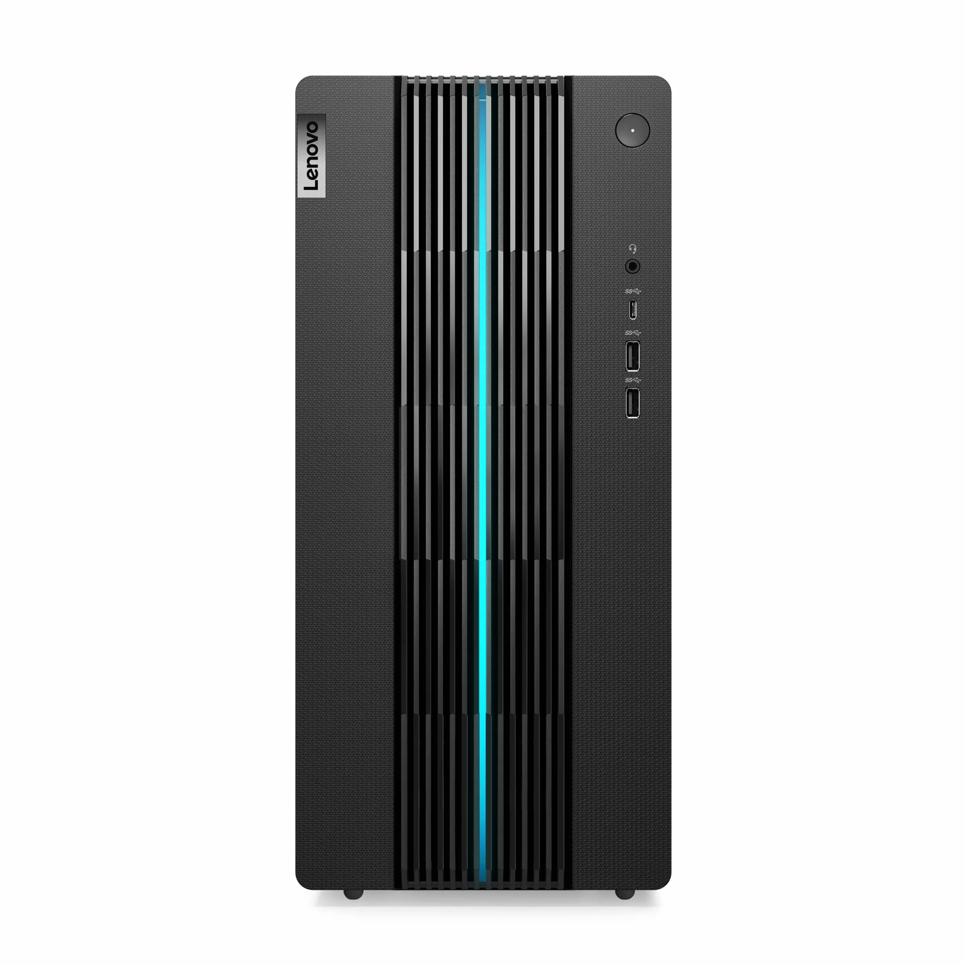 Lenovo Ideacentre Gaming 5 17ACN7 - komputer stacjonarny (AMD Ryzen 5 5600G, 8GB RAM, 512GB SSD, NVIDIA GeForce RTX 3050-12GB, Windows 11 Home) AZERTY klawiatura i mysz USB - czarna