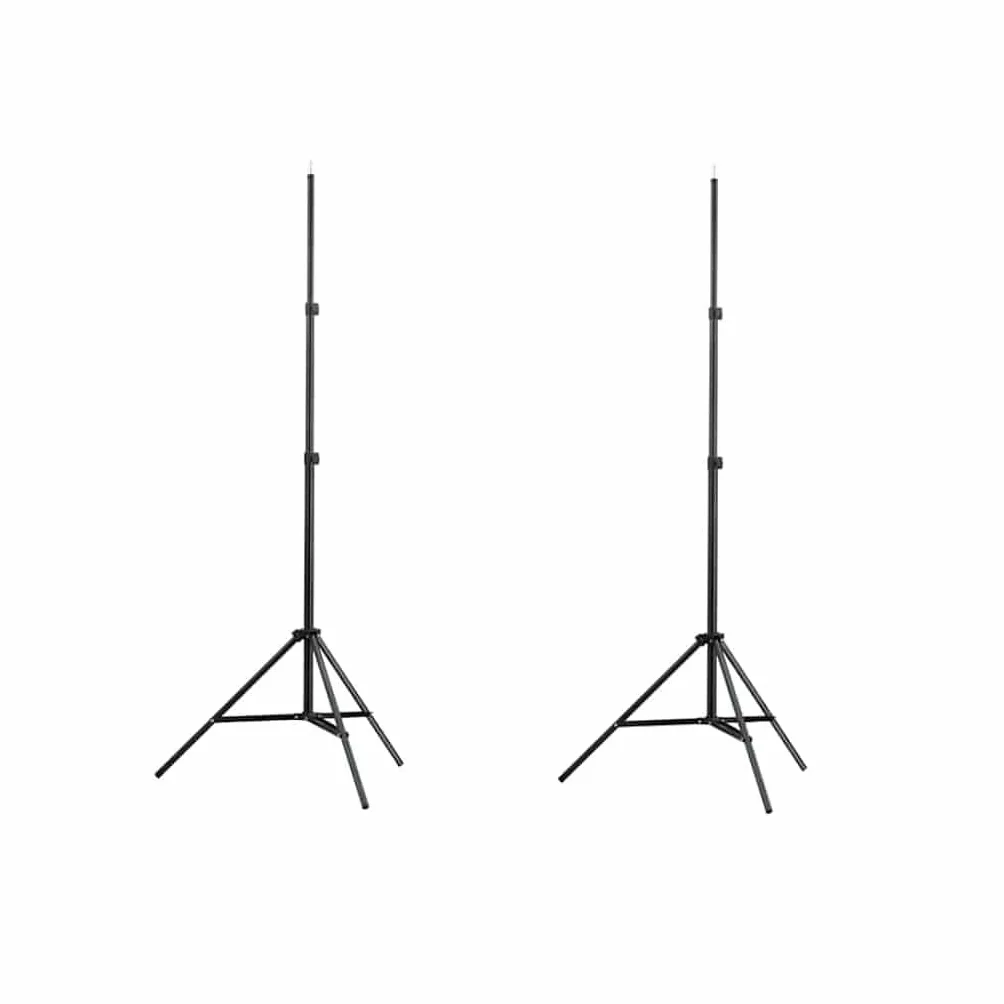 Regulowane aluminiowe statywy do lamp, zestaw 2 szt., z torbami do noszenia, zakres wysokości 78-210 cm, odpowiednie do tła fotograficznego, studia, wideo, streamingu, portretów, fotografii