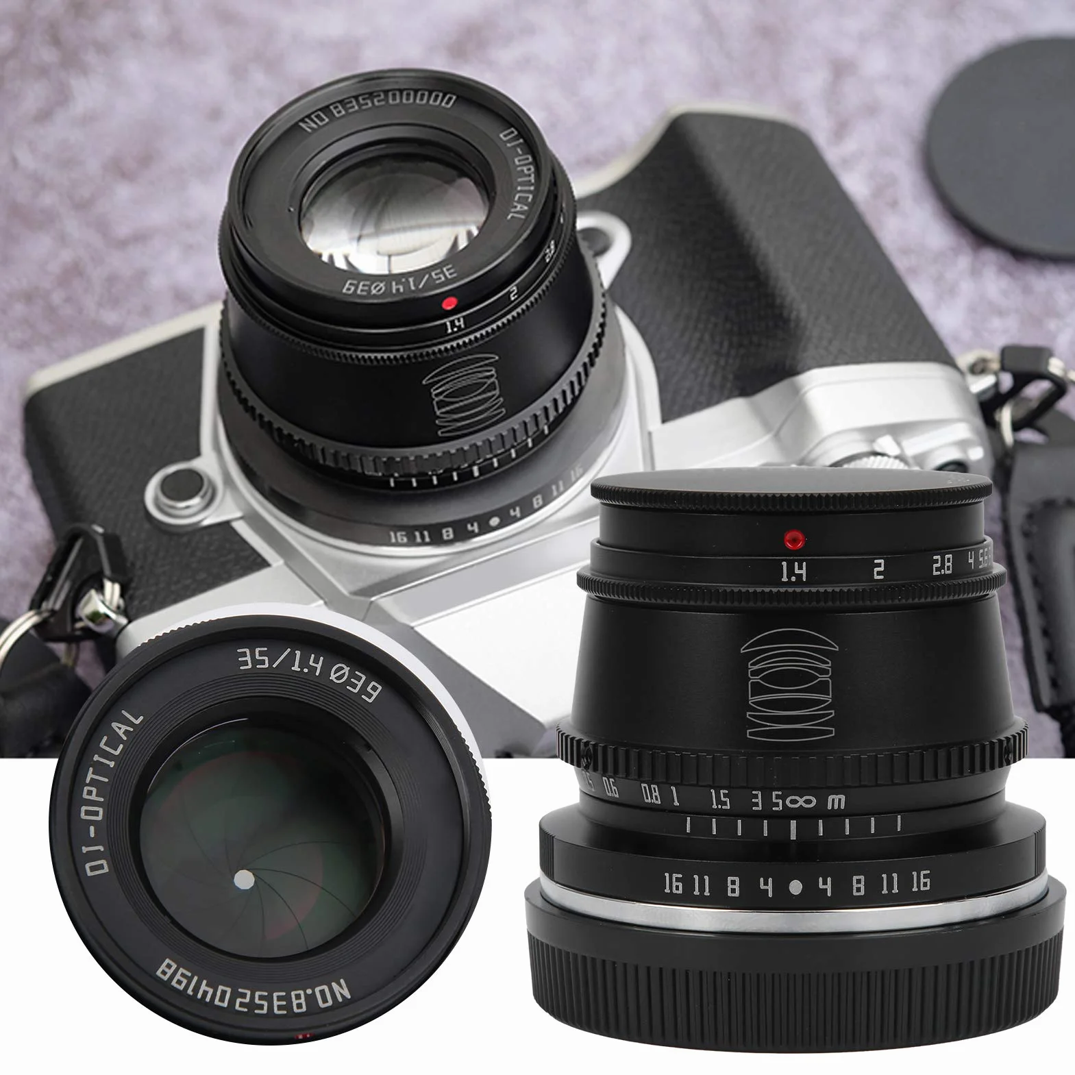 TTTArtisan 35mm F1.4 Obiektyw Portretowy doM3/M5/M6/M6 II/M10-duża Apertura, Szokujące Obrazy, Idealny do Portretów Wewnątrz i na Zewnątrz, Aluminiowa Konstrukcja Klasy Lotniczej