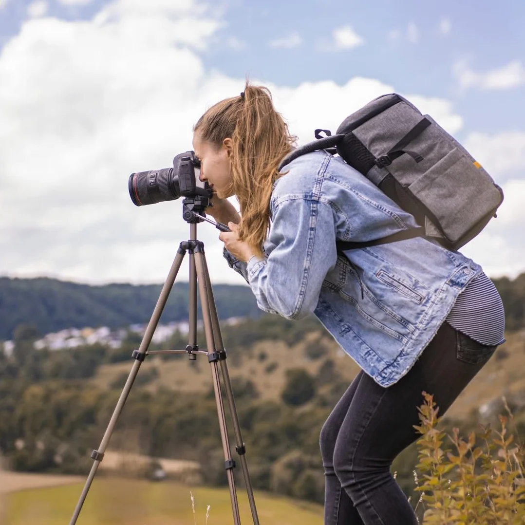 Hama Statyw do aparatu i kamery Star 75 (głowica obrotowa, 42,5-125 cm, tripod, 3 nogi, aluminium) beżowy
