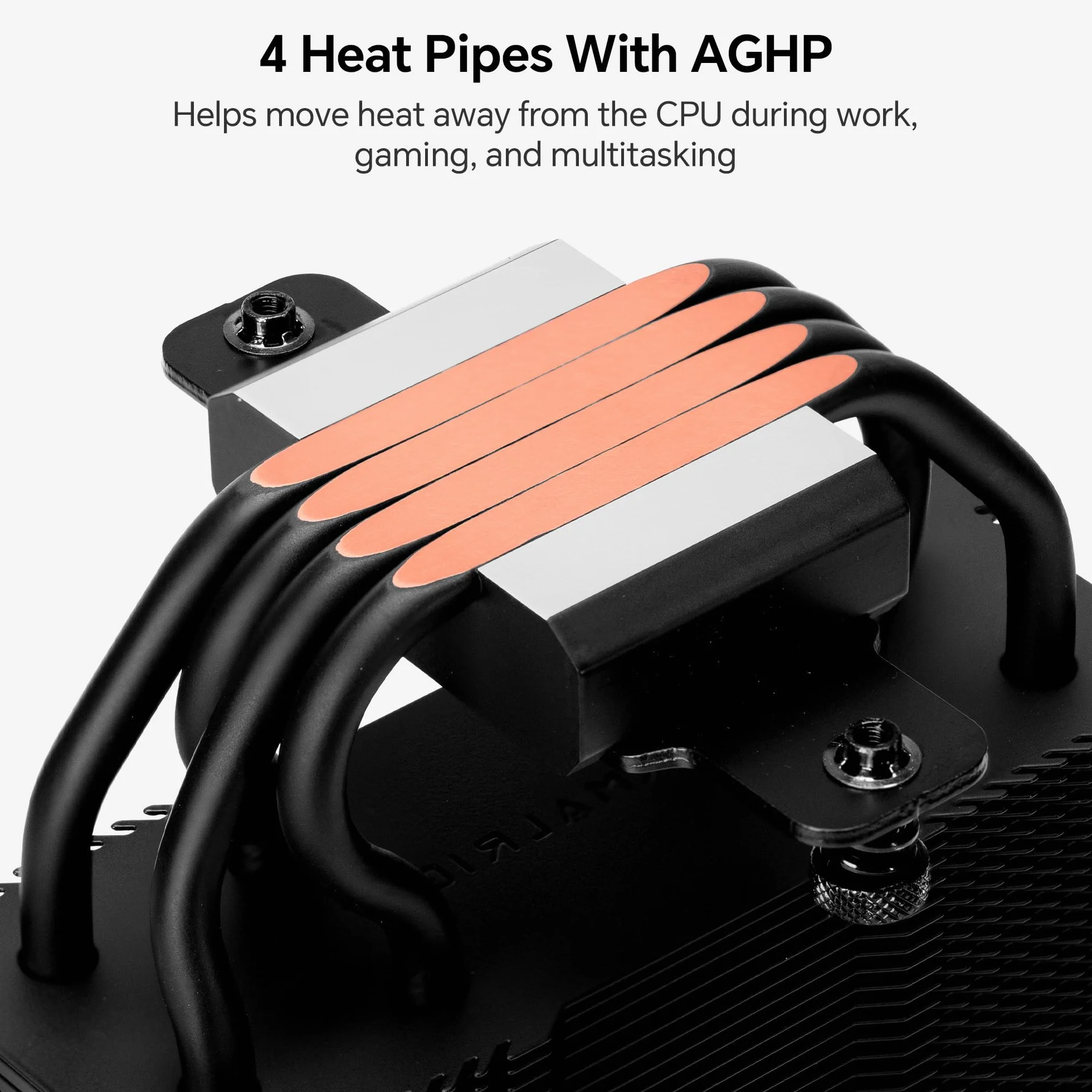 Thermalright Assassin X120-A Dark All-Black CPU Air Cooler, wentylator 2400 obr./min | 4 rury grzewcze, wentylator PWM o wysokim przepływie powietrza 120 mm, 85,35 CFM, dla AMD AM5/AM4, Intel LGA1851/1700