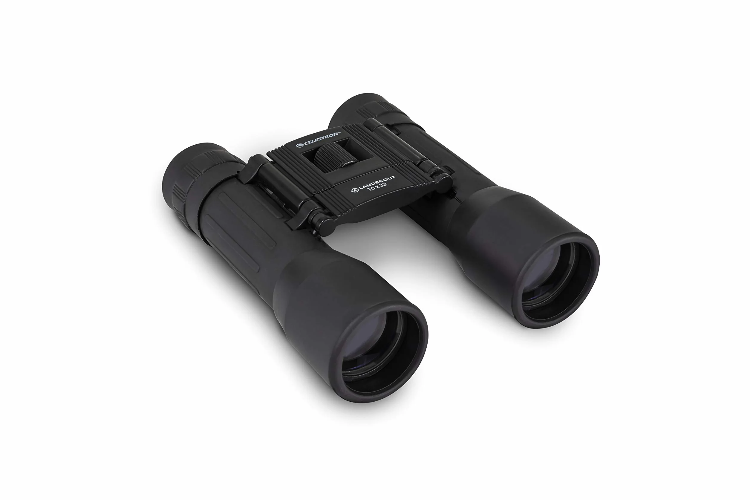 Celestron 72354 LandScout 16x32mm - Wodoodporna lornetka Celestron 72354 LandScout 16x32 mm z pryzmatem w ukladzie dachowym, powlekanymi soczewkami, szklem optycznym K9, paskiem i futeralem, czarna