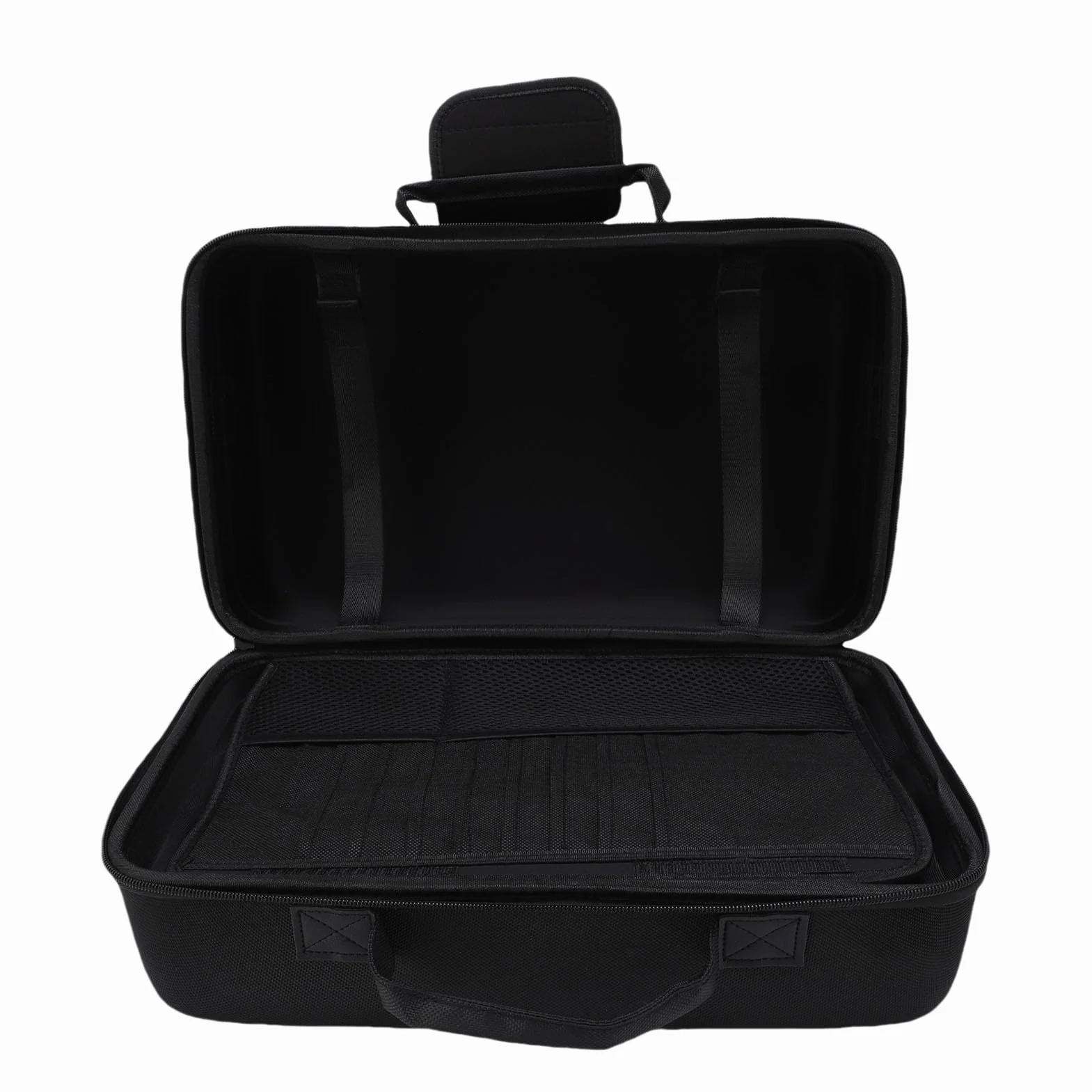 Generic Przenośna Torba Podróżna Konsoli Gier, Wodoodporna Konsola Ochronna Twarda Skrzynka do Przenoszenia dla Kontrolera Pionowe Kable Słuchawkowe (BLACK)