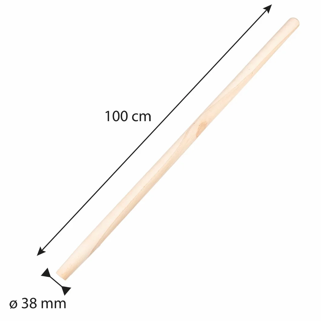 VERTO Zapasowy trzonek drewniany bukowy 38 mm 1000 mm