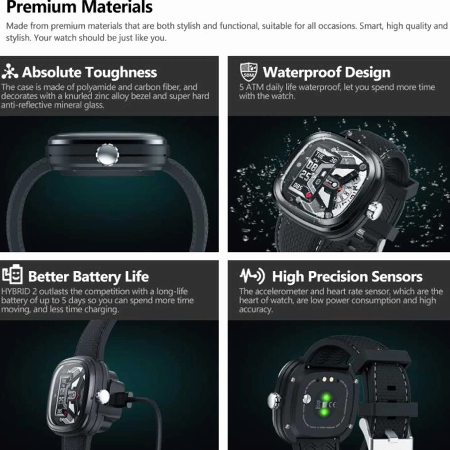 Inteligentny zegarek dla mężczyzn Zegarek na rękę z funkcją śledzenia snu Inteligentny zegar Sport Wodoodporny męski Smartwatch Wiadomość z przypomnieniem Monitorowanie snu Śledzenie aktywności