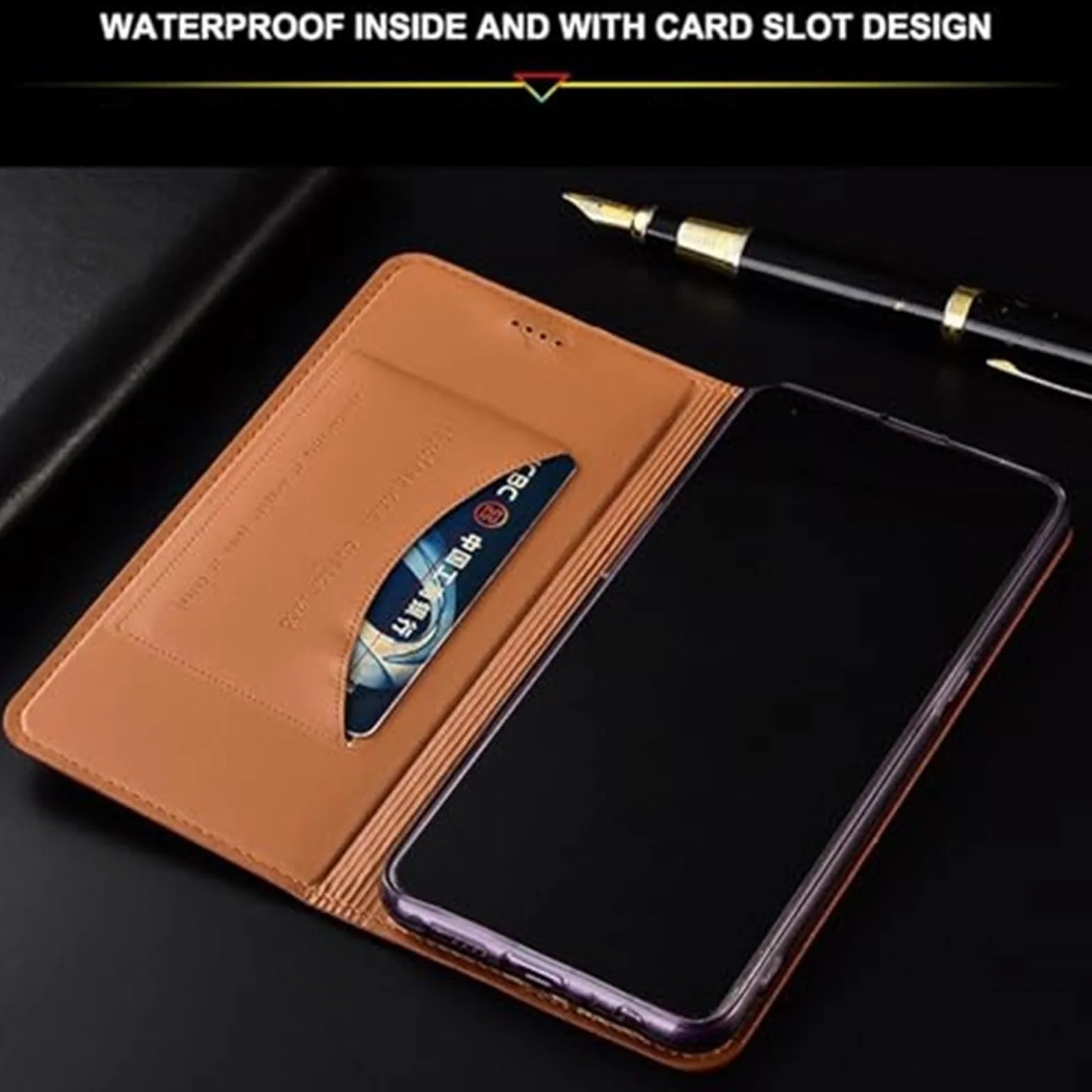 Generisch Etui ochronne do iPhone 17/17 Pro / 17 Pro Max/17 Air, oddzielne etui ze skóry na karty, smukłe etui, silikonowa, miękka krawędź (czerwone, 17 na maks.)