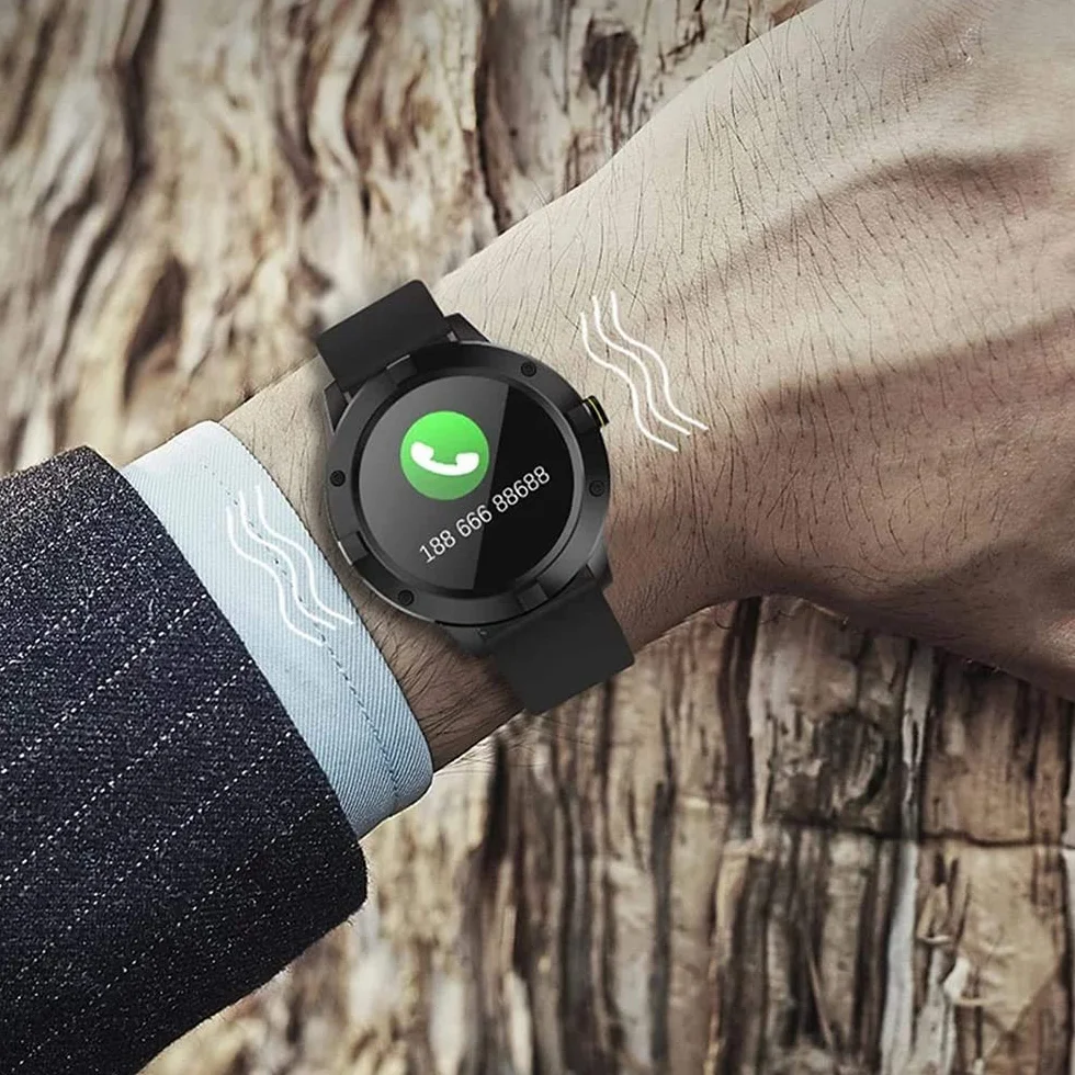 KANBUN Q10 Smart Watch damski IP67, wodoodporny smartwatch dla mężczyzn, opaska na nadgarstek, pomiar tętna, tryby multisportowe, tracker fitness, krokomierz (A)
