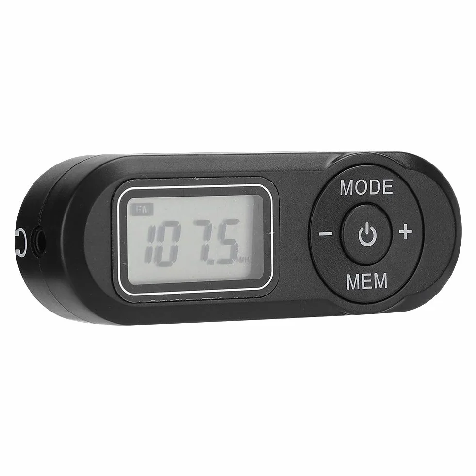 Miniradio FM, przenośne 1,1-calowe radio cyfrowe LCD, mini radio FM, z funkcją wyłączania, radio DAB, czarne radio słuchawkowe, funkcja pamięci DAB