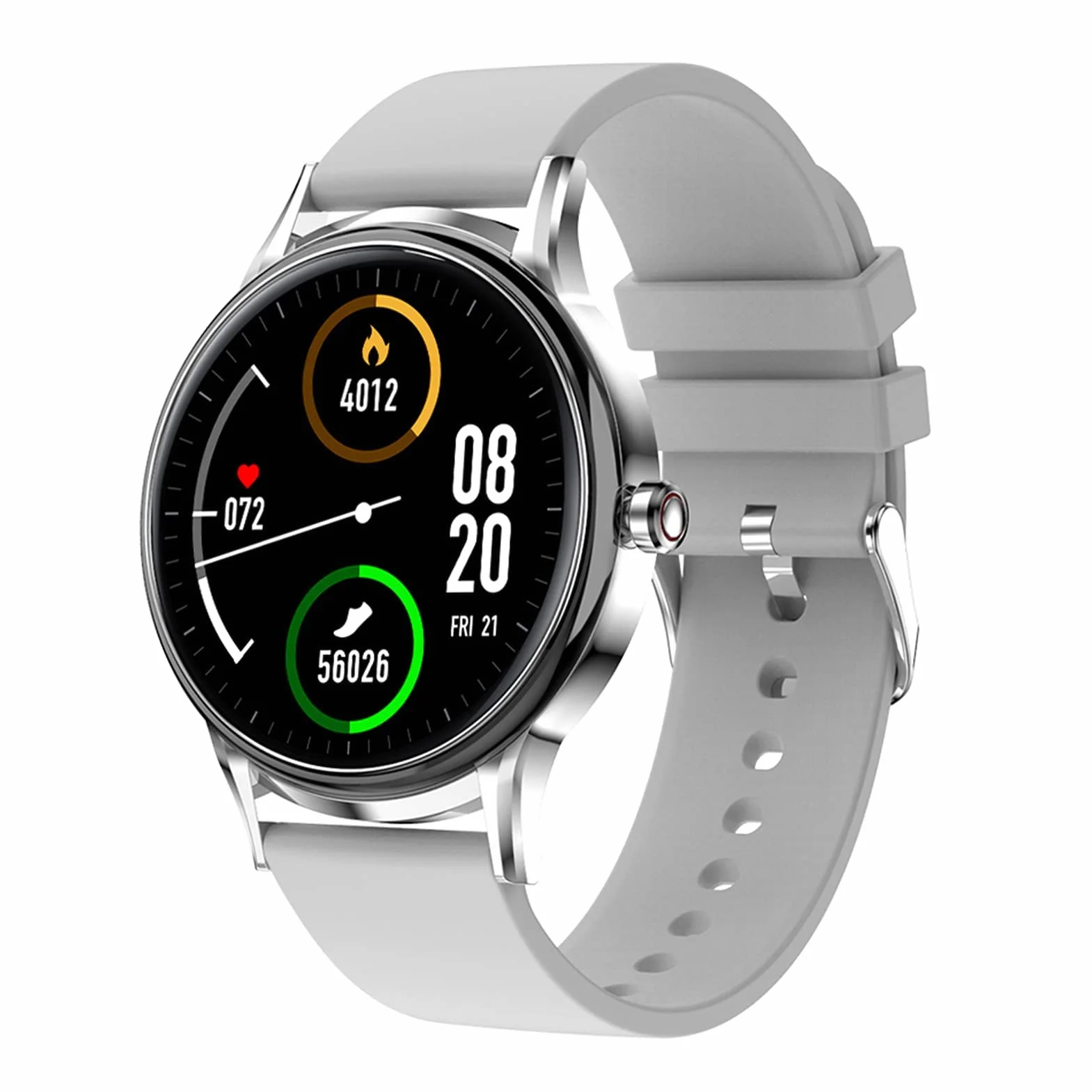 Inteligentne zegarki Zegarki dla mężczyzn Kobiety Fitness Tracker Ciśnieniomierz Tlen we krwi Monitor tętna IP68 Wodoodporny smartwatch Kompatybilny z telefonami z systemem iOS Android (szary) little