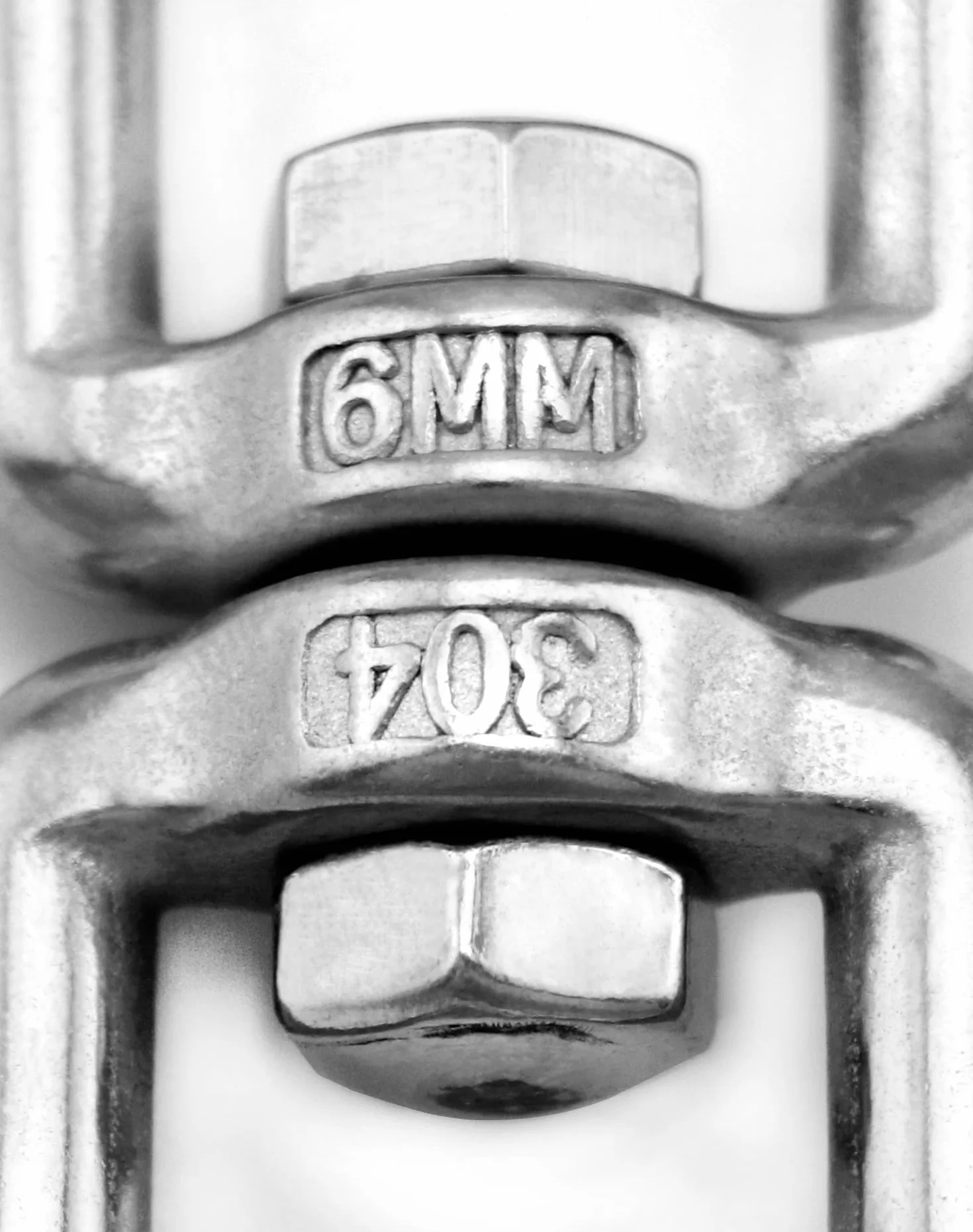 QWORK 5 sztuk krętlików obrotowych M6 360° ze stali nierdzewnej nośność 150 kg
