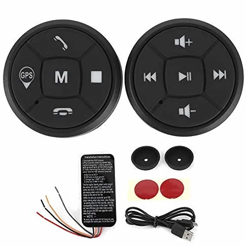 Bezprzewodowy pilot multimedialny Bluetooth na kierownicę do samochodu