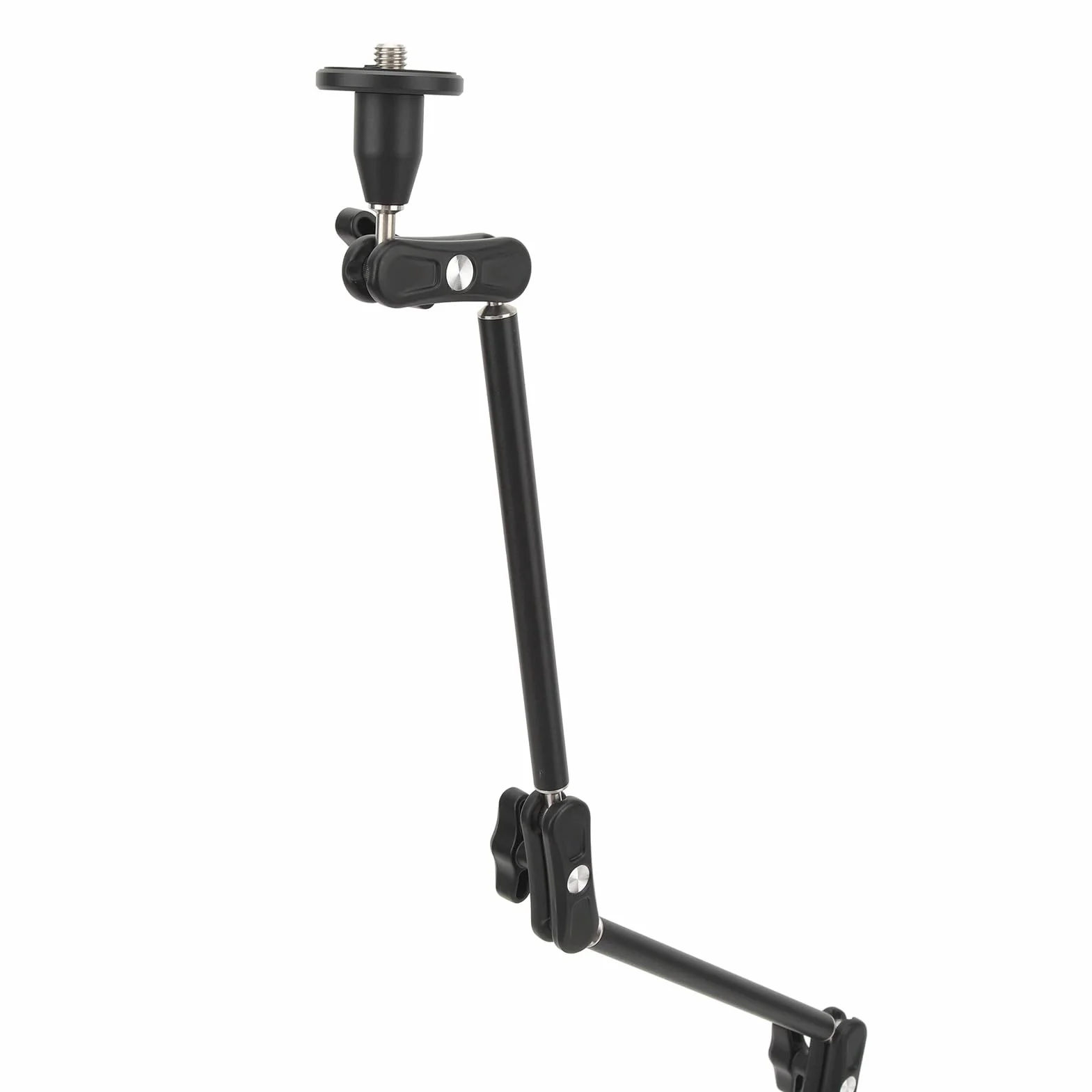 Cryfokt Ramię Przegubowe, Regulowane ramię Tarcia z Super Zaciskiem Podwójne Gwinty 1/4 i 3/8 Antypoślizgowe Podkładki Gumowe do Aparatu DSLR Rig Światła LED Monitor LCD Kamera Akcji
