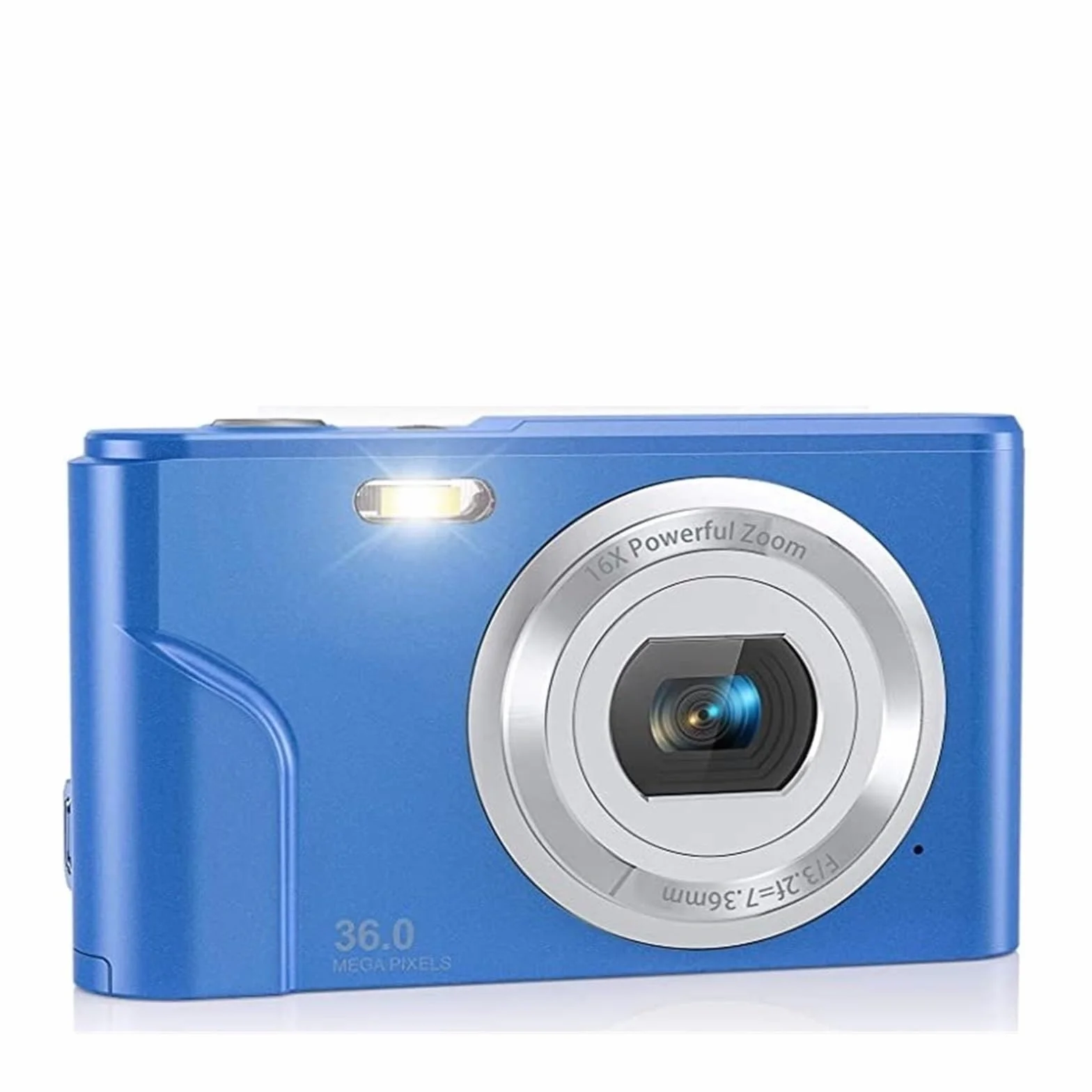 Aparat cyfrowy Vlogging Zoom Ekran LCD Kompaktowe przenośne minikamery dla studentów, nastolatków Z łatwością Uchwyć Wspaniałe Chwile(Blue)