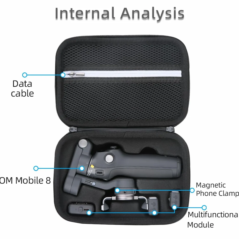 DJI Osmo Mobile 8 etui podróżne twarda obudowa ochronna PU futerał na telefon
