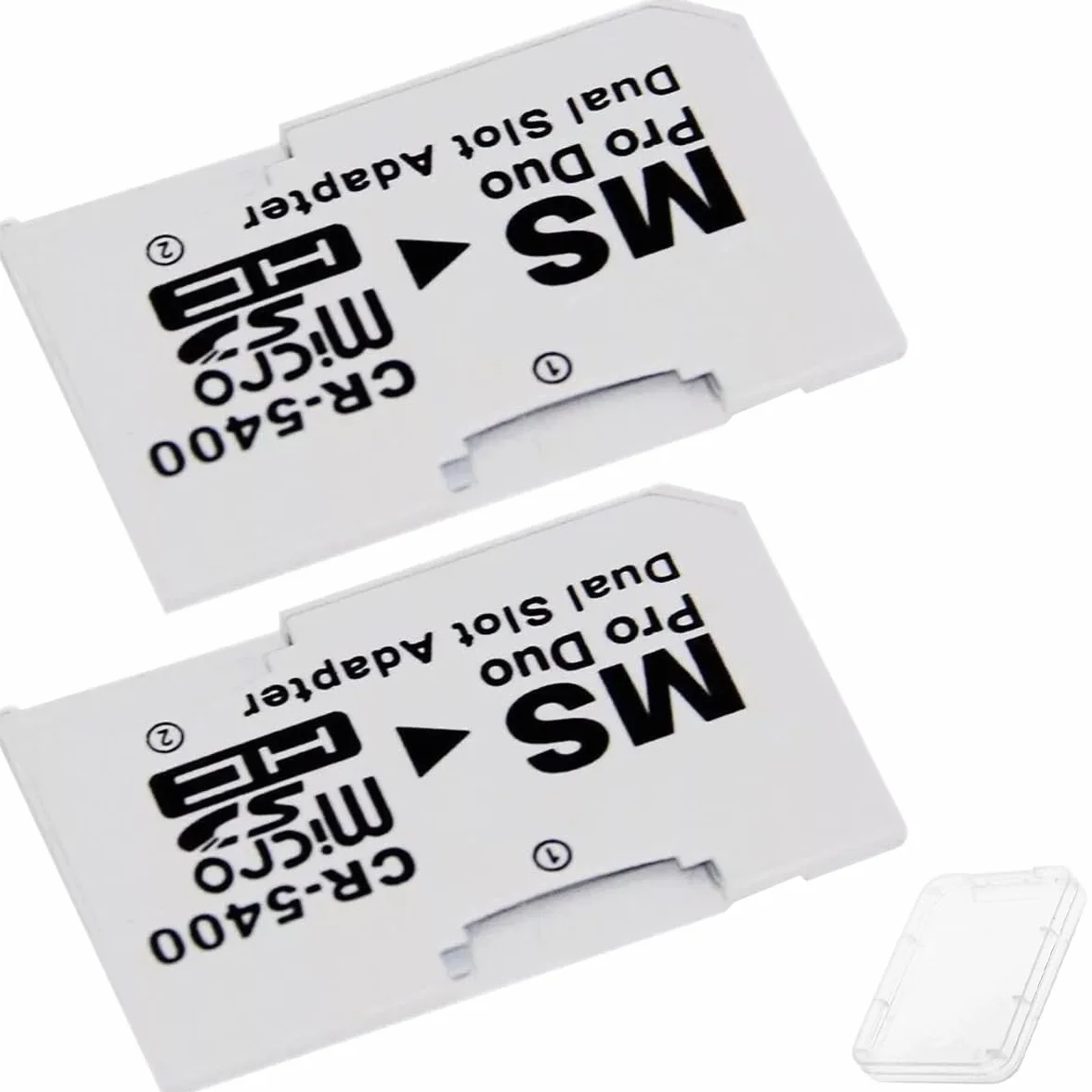 Podwójny adapter Micro SD/SDHC na Memory Stick Pro Duo do PSP 1000 2000 3000 E1000 3001 Sony Cyber shot